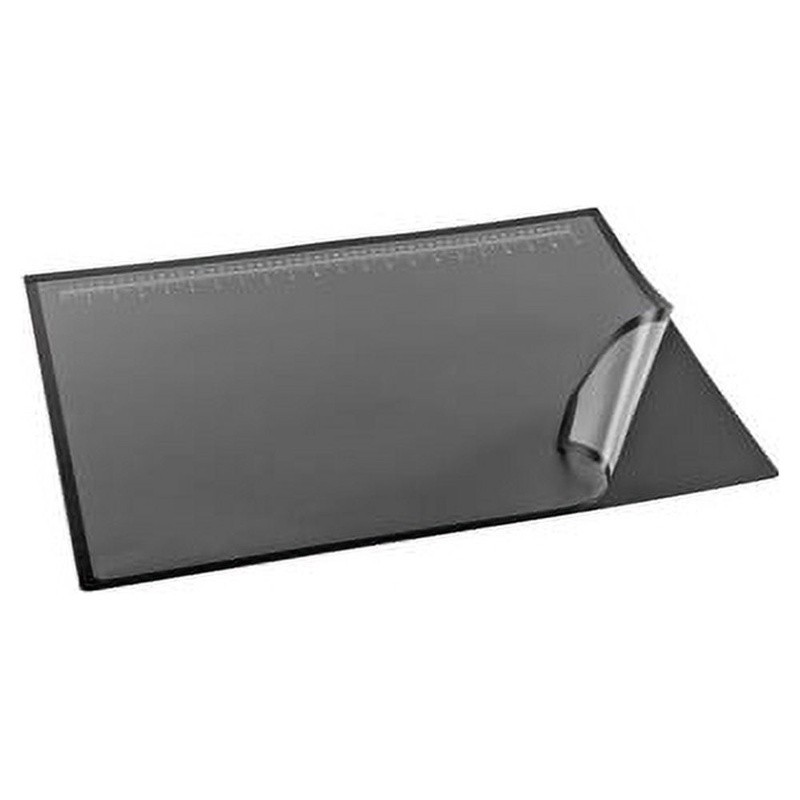 Desktop Organizer Pad Hinged Cover Non-Slip Note Storage Ruler Reference List US