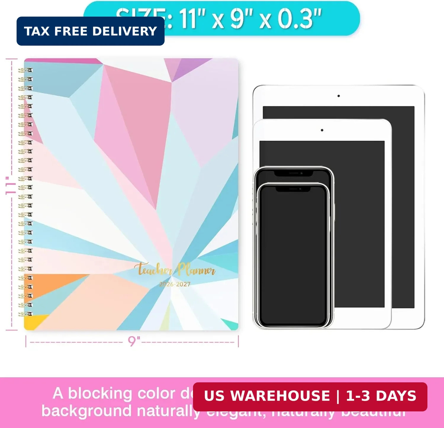 Teacher Planner 2026-2027 – Teacher Lesson Planner 2026-2027, 9″ x 11″, Jul.2026
