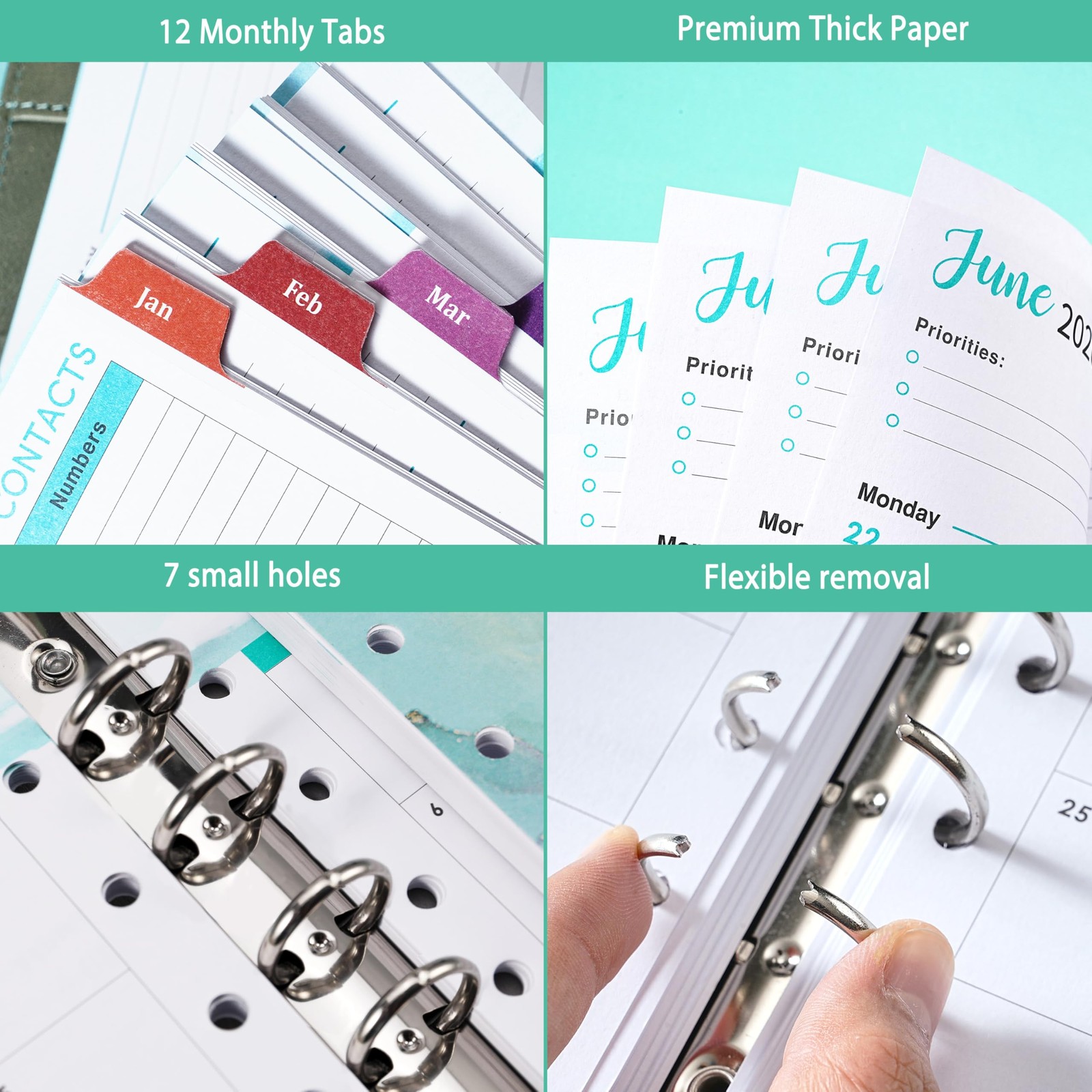 2026 Planner Refills – Planner Refills 2026, JAN 2026 – DEC 2026, 5-1/2″ x 8-…