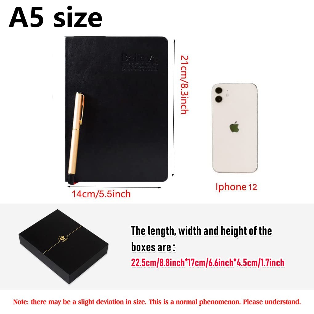 A5 Thick Journal 720 Pages Large Leather Notebook Lined 360 Sheets Writing No…