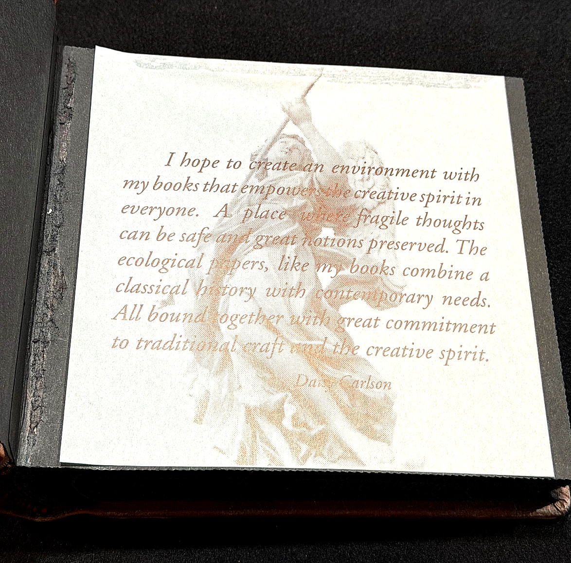 3 Daisy Arts Carved Leather Hand Made Writing Journals Made in Italy 7.5″ x 6.5″
