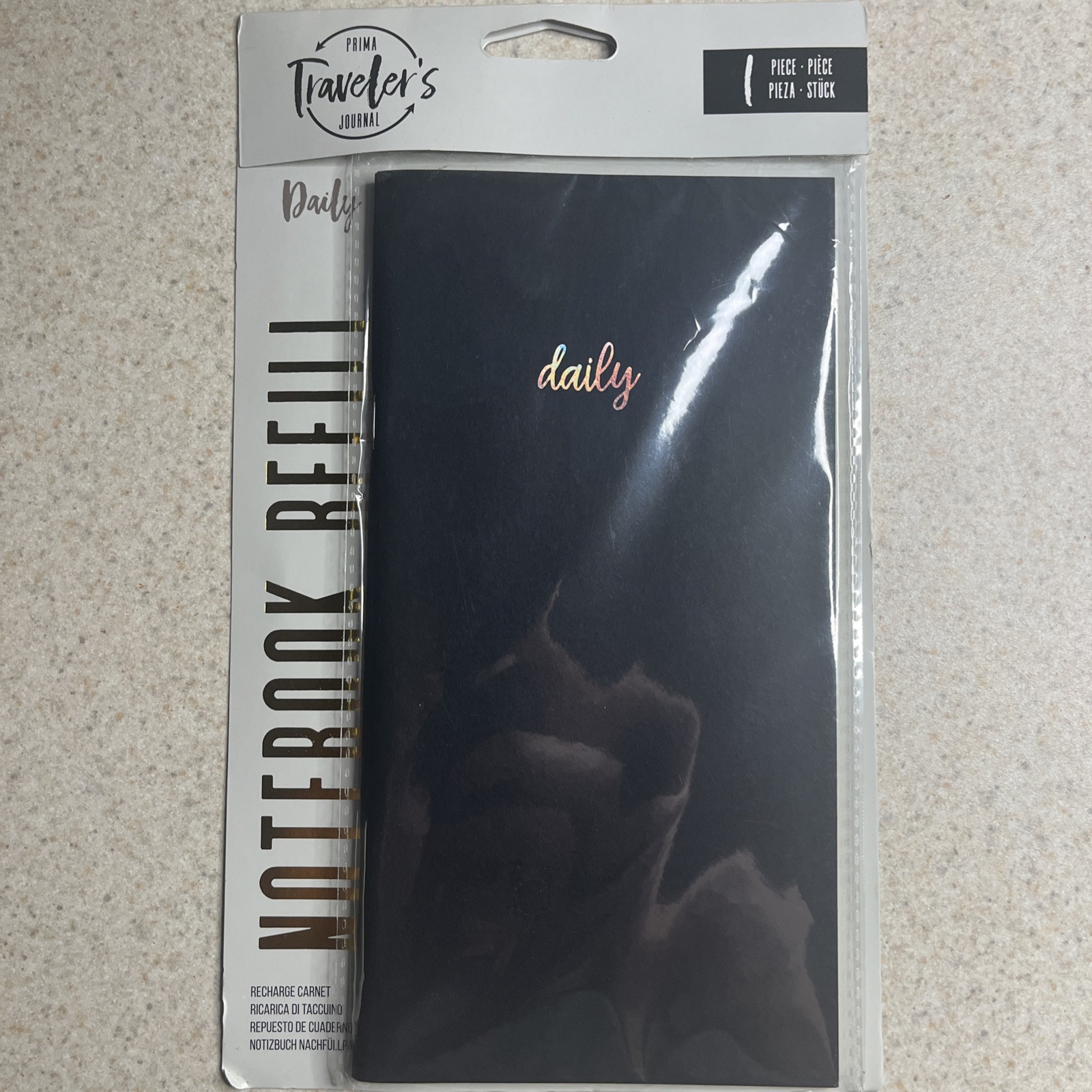 Prima Traveler’s Journal Refill Notebook 4.3″X8.3″ 32/Sheets-Daily W/White Pape