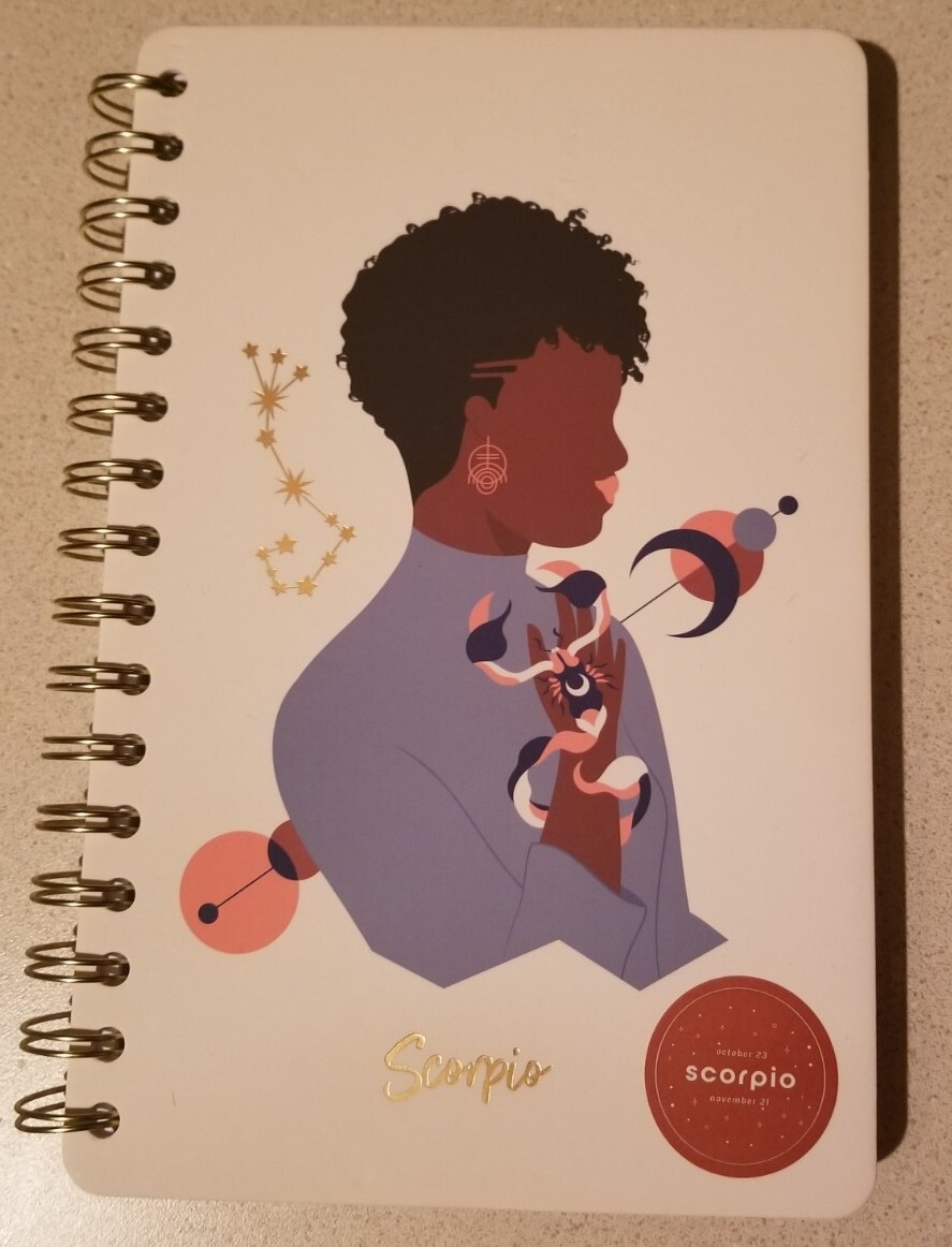 Be Rooted Zodiac (Scorpio) Lined Journal Diary Book Hard Bound NEW