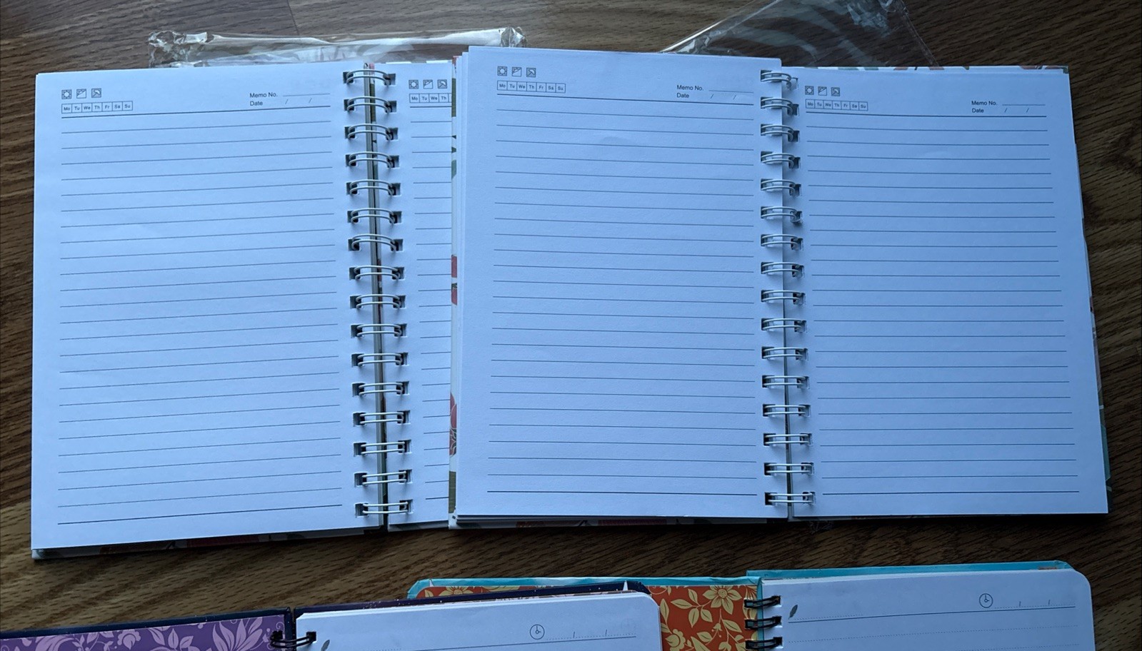 4× Lined Spiral Journal Notebook for Women, A5 Ruled Hardcover 6″×8.5″