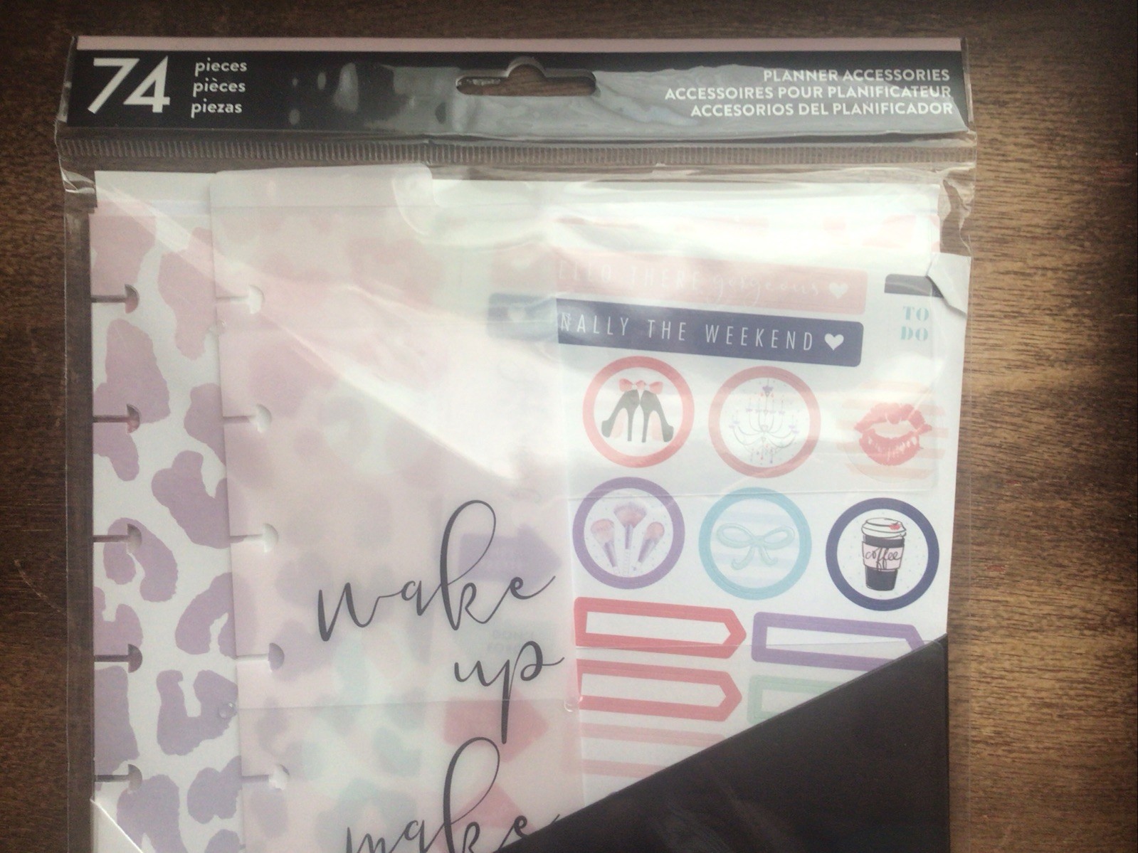 New Happy Planner Girl 74 Pcs Accessories~Glam Girl~ Stickers Folder Sticky Note