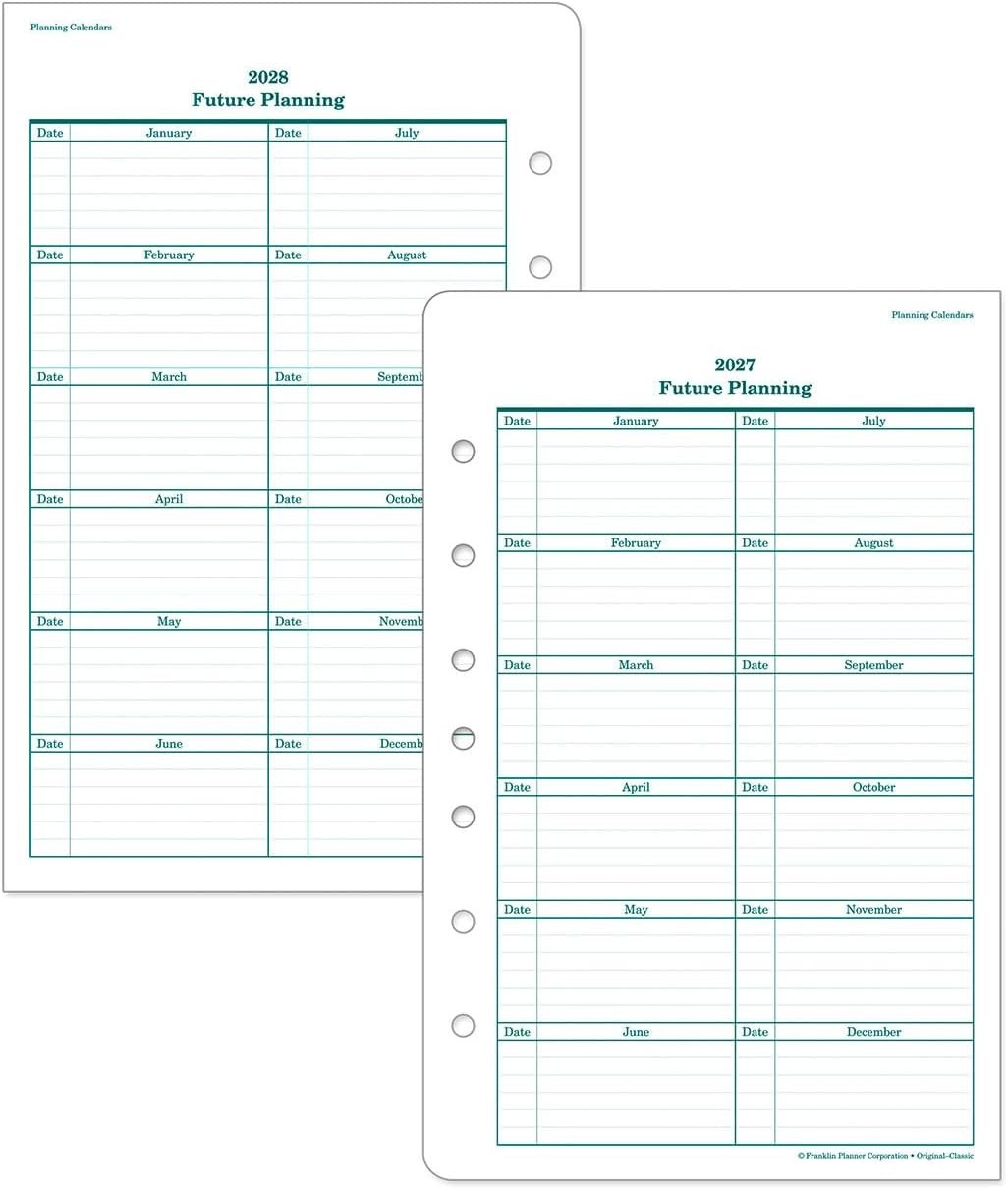 2025 Classic Two-Page Per Day Ring-Bound Planner for Inspired Organization