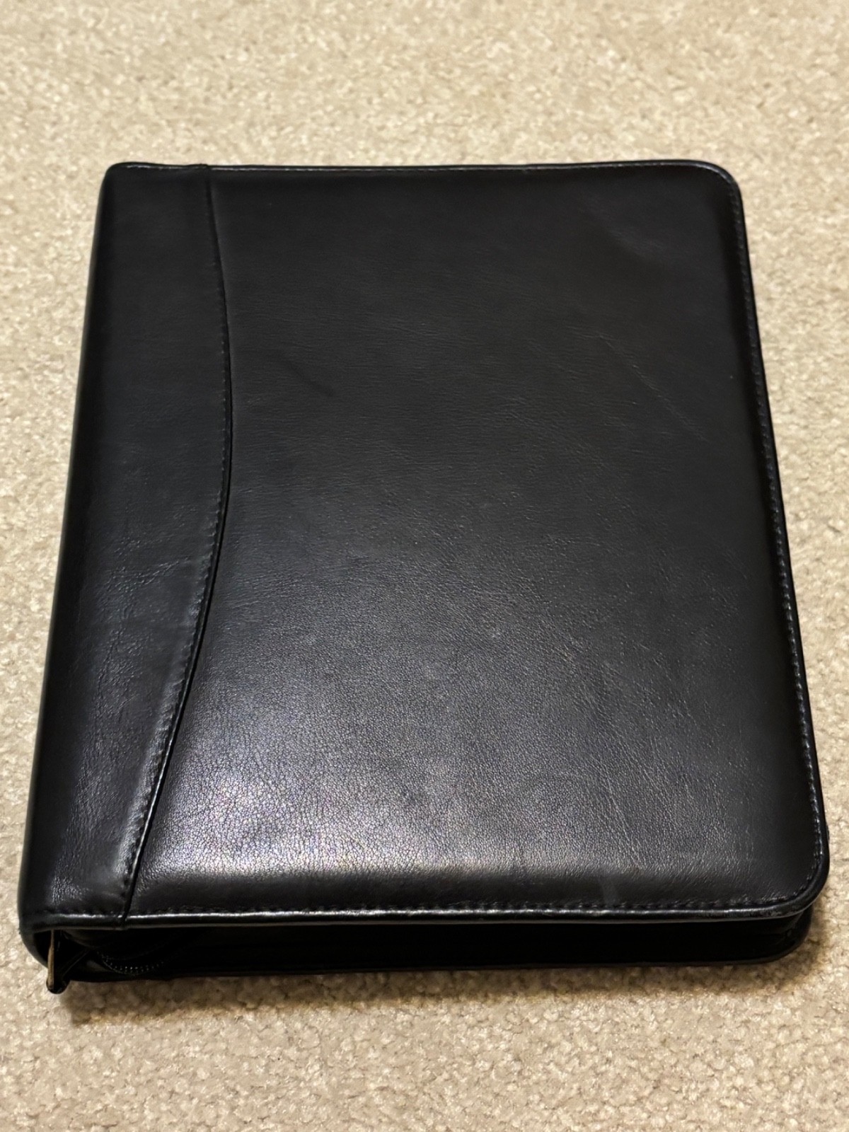 Franklin Covey Classic Black Leather Planner + Accessories