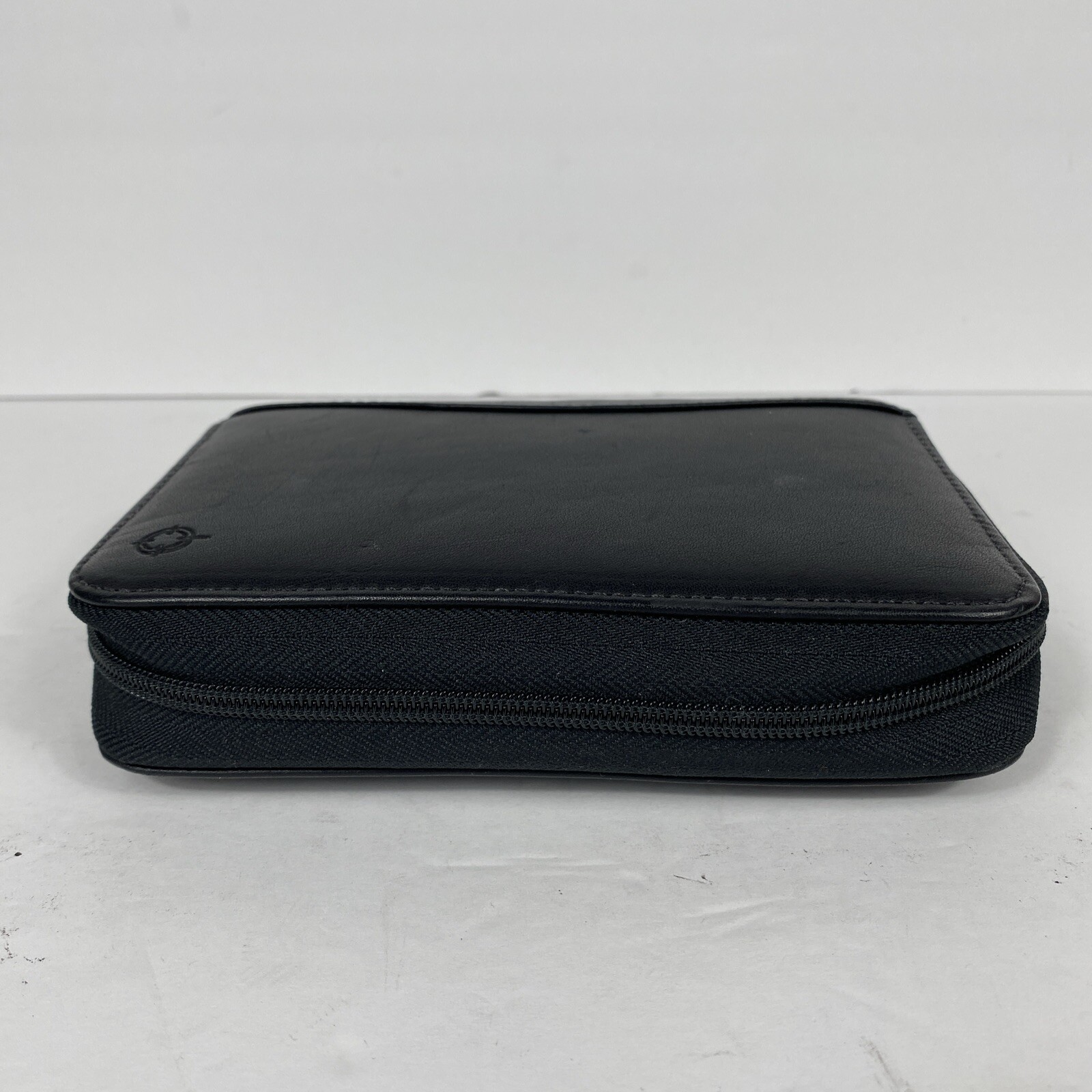 Vintage 1996 Franklin Covey 6-Ring Zip Around Black Space Maker Leather Binder