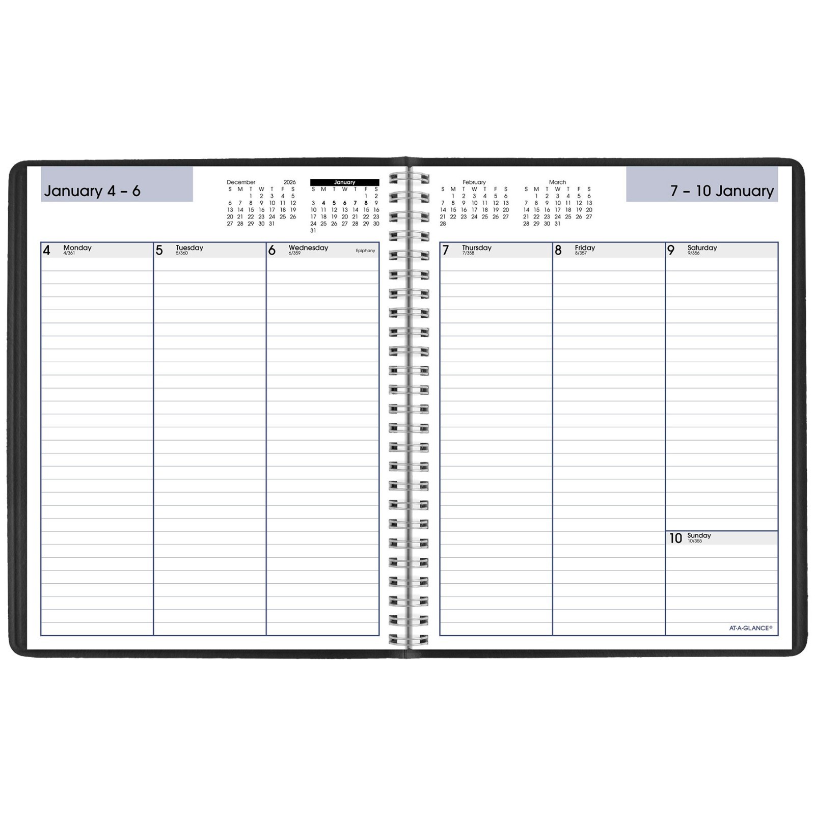 2026 At-A-Glance DayMinder G590-00 Weekly Planner 7 x 8-3/4″