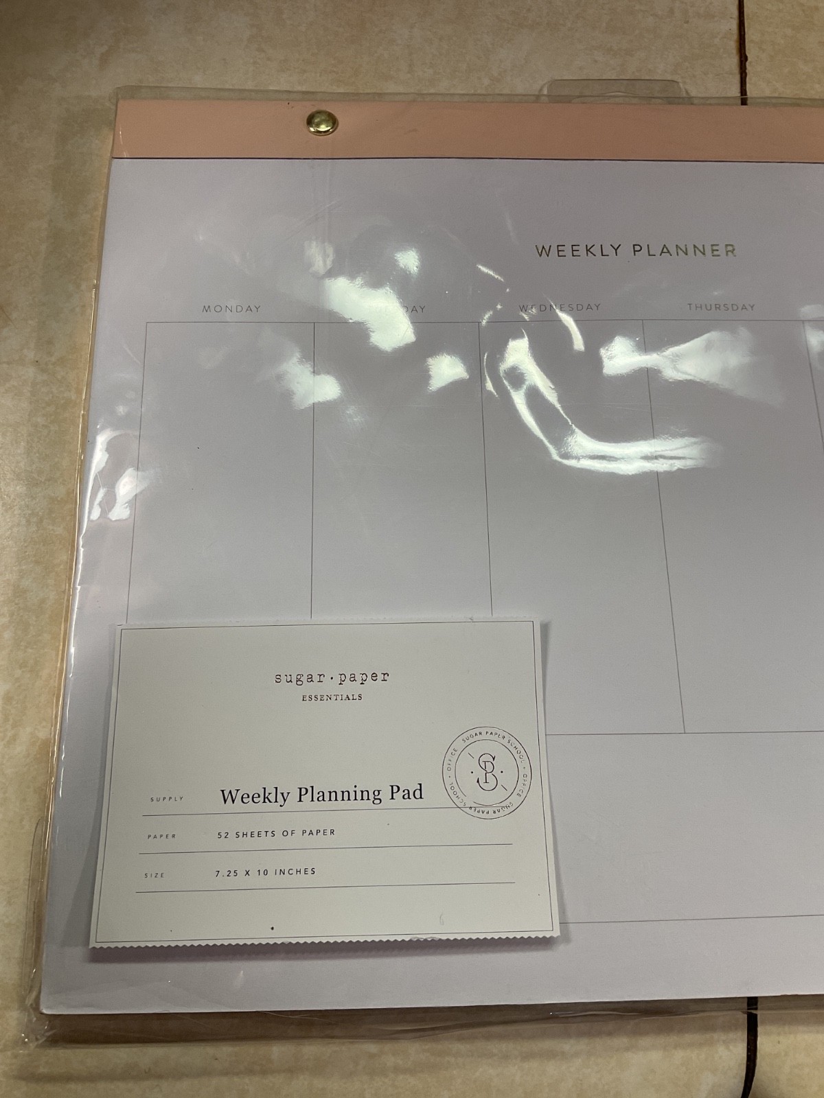 Sugar Paper Weekly Planning Pad Planner Desk Calendar Yearly 52 Sheets 8″ x 10″