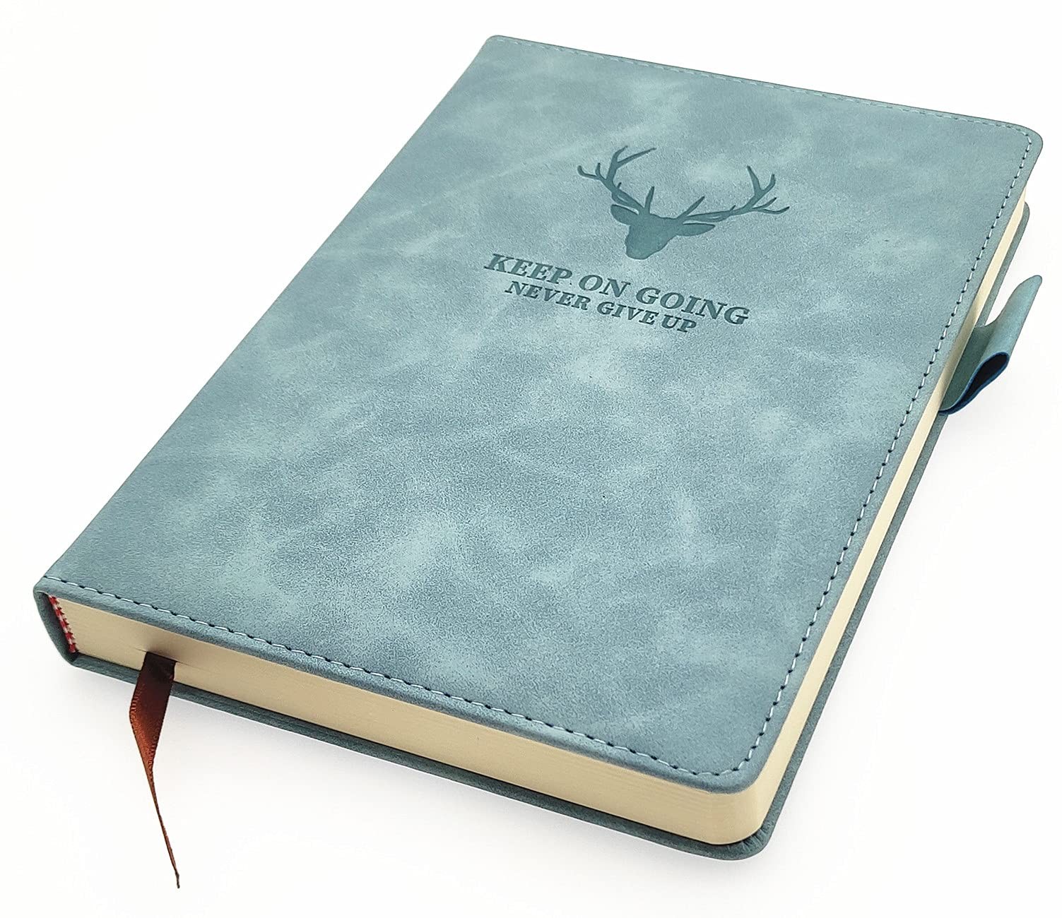 Ailifly 360 Pages Ruled Papers Thick Deer Head Pattern A5, Light Blue