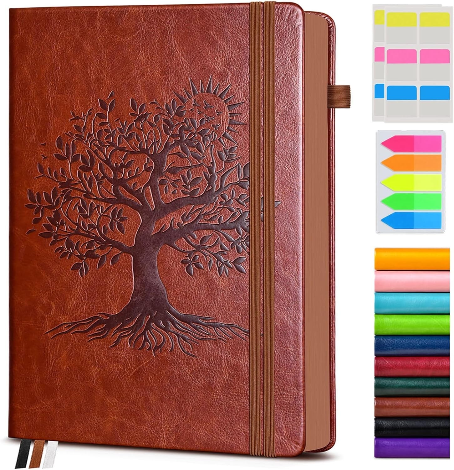 8.5×11 Inch Leather Journal A4 Lined Notebook for Work School Writing