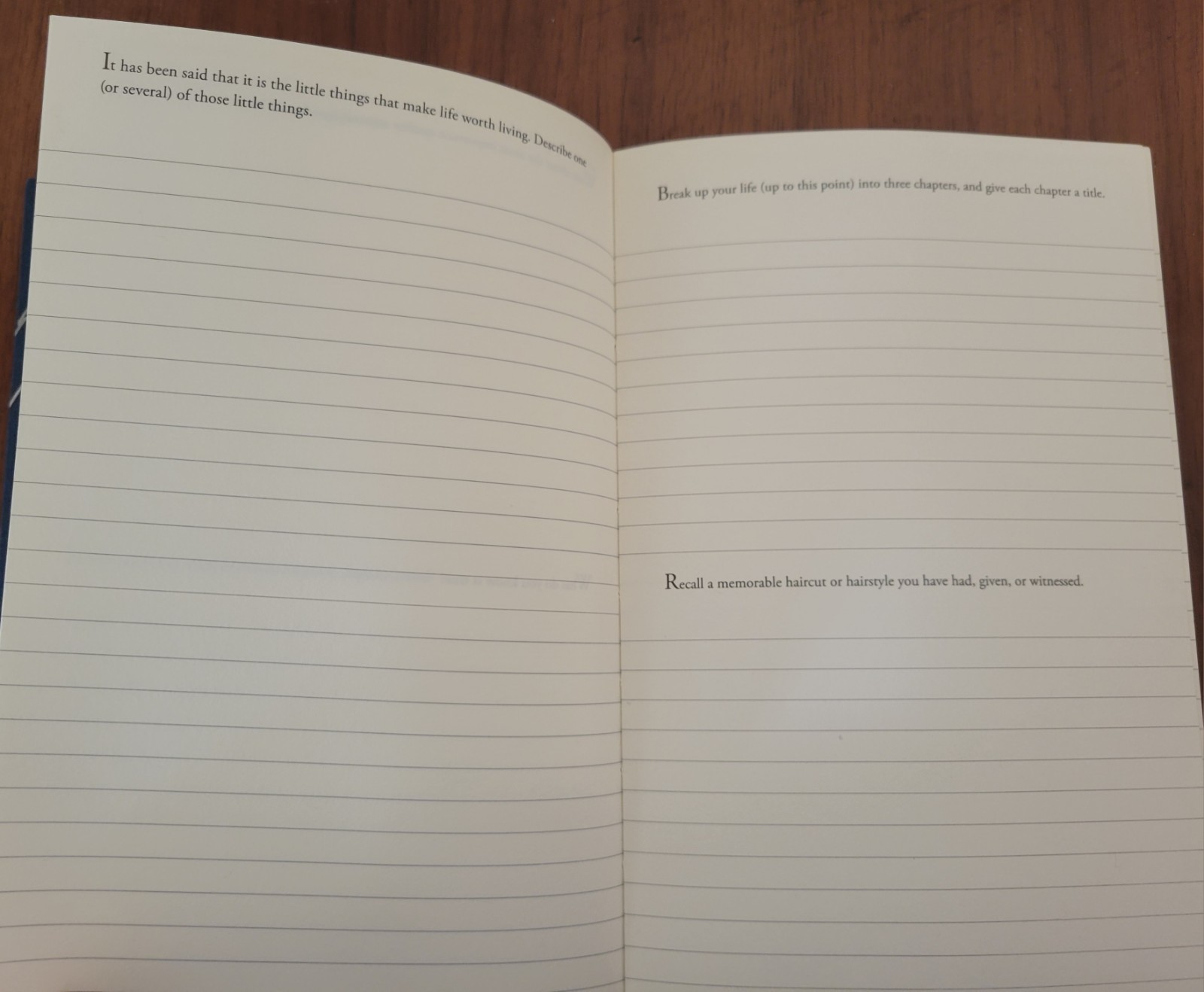 300 Writing Prompts Open Bound High Quality Paper Lined Journal 204 Pages – Used