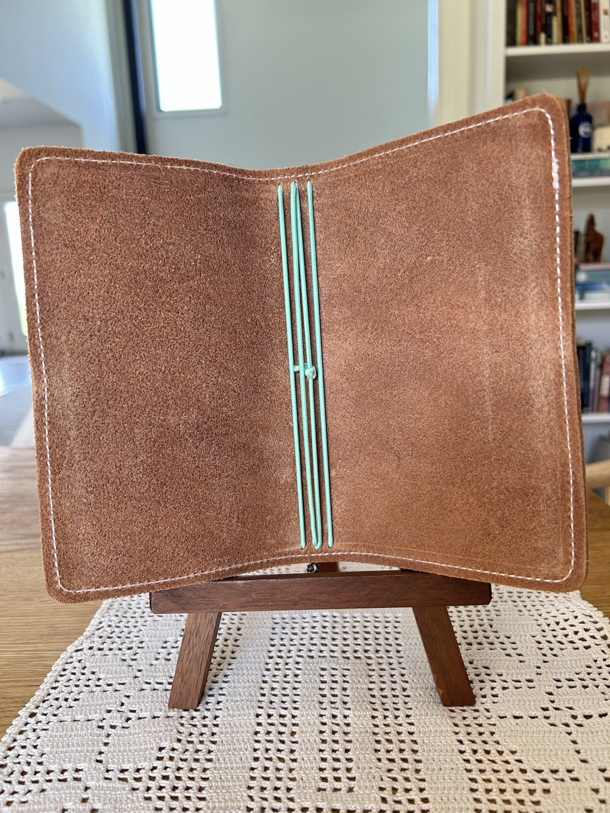 Foxy Fix Personal Size Leather Travelers Notebook /Journal Cover Cognac