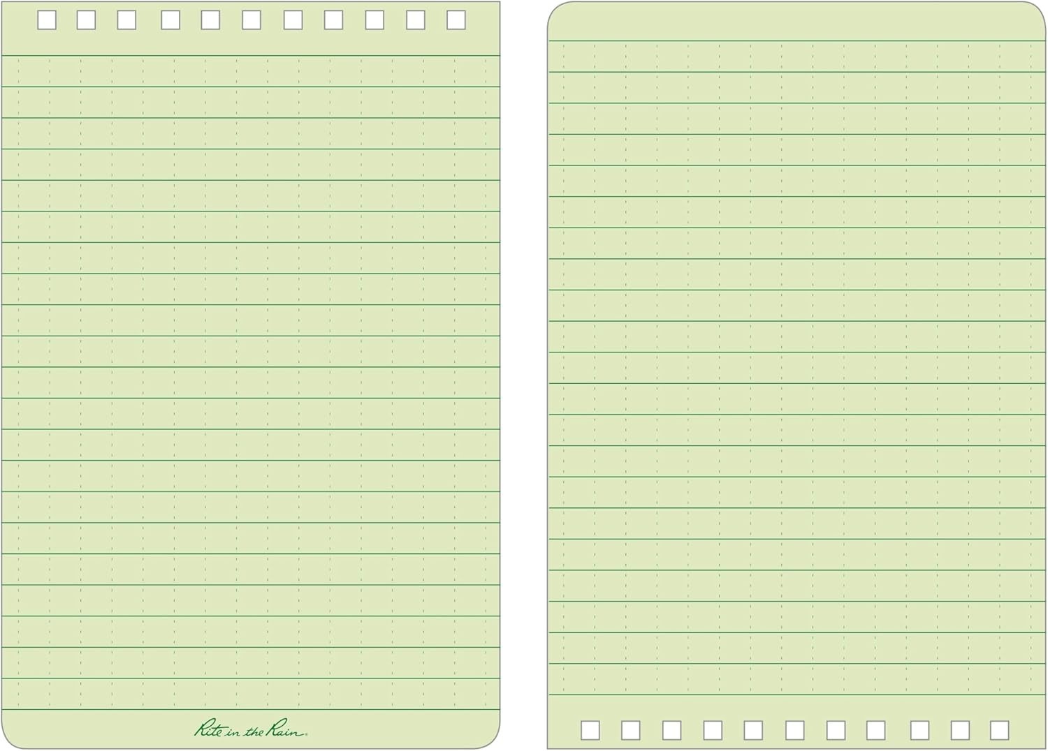 Compact 4″x6″ Weatherproof Notebooks – 6 Pack Green for Outdoor Activities