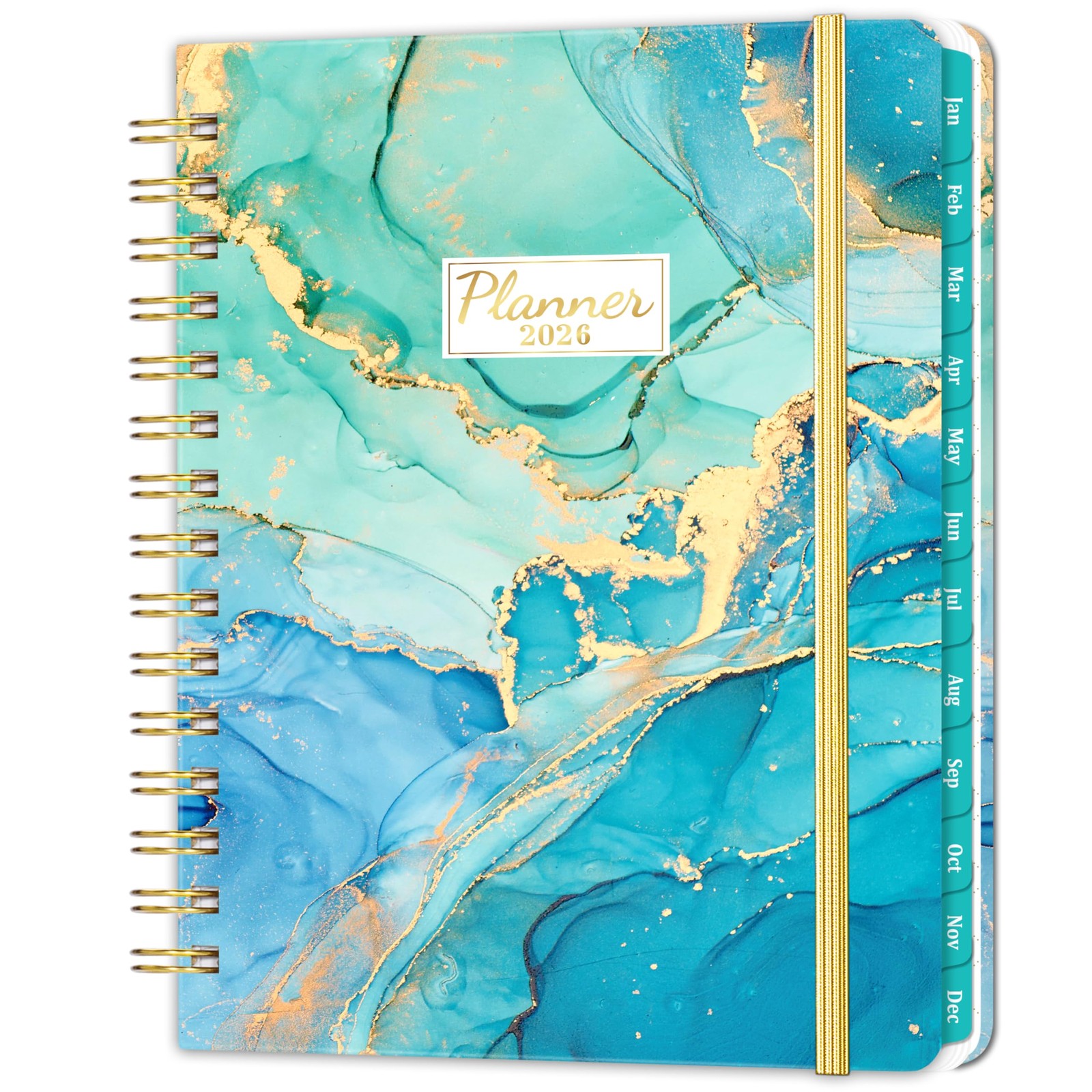 2026 Weekly & Monthly Planner with Tabs, Hardcover, Daily Organizer, 6.4″x8.5″
