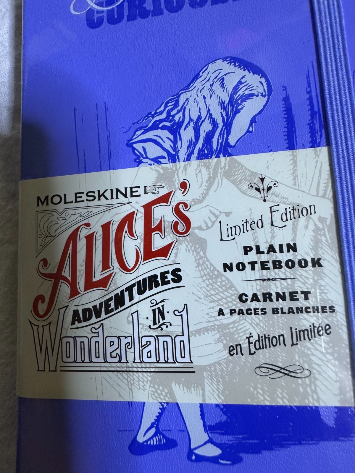 NEW Moleskine Alice’s Adventures in Wonderland (3.5 X 5.5 in) 192 Plain Pages ct