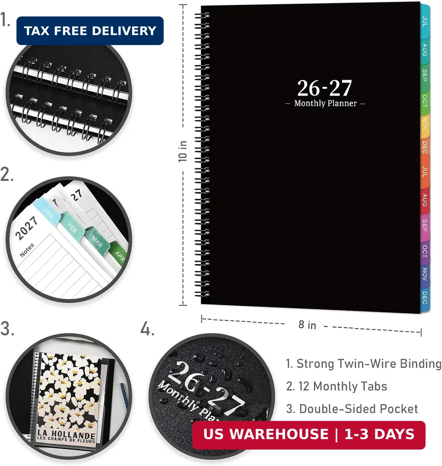 2026-2027 Monthly Planner – Academic Planner/Calendar 2026-2027, JUL 2026 – DEC