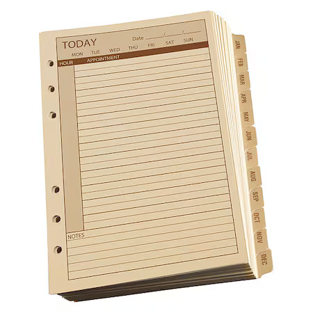 Rite In The Rain 9260D Planner Calendar Pages, Daily, 4-5/8 X7 In
