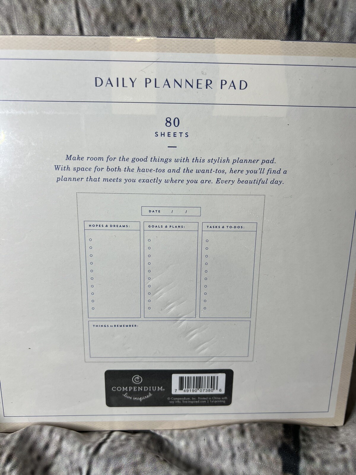 New Sealed Say Yes To Everything You Love – Daily Planner Pad 80 Ct -Z2