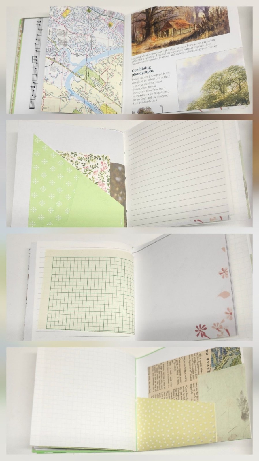 Handmade Junk Journal Green Theme 60 pages
