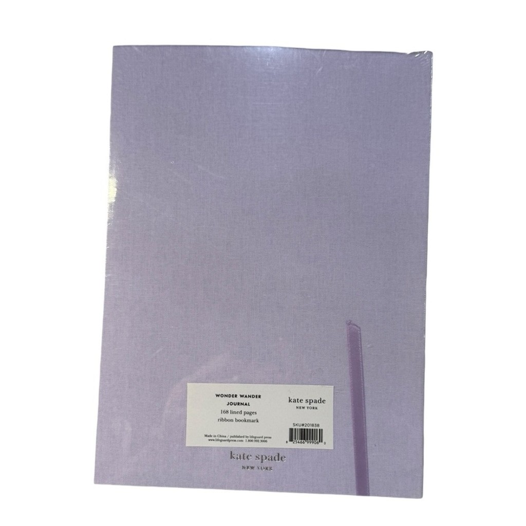 Kate Spade New York “Wonder Wander” Journal Lavender – 168 Lined Pages – NEW