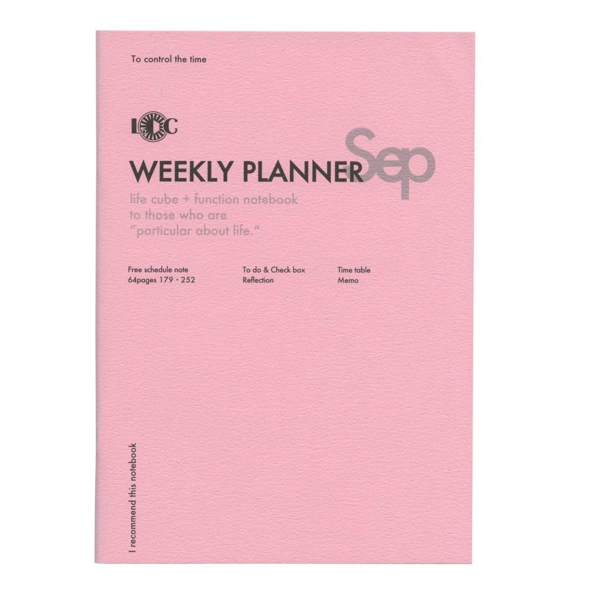 Luddite B5 Function Notebook WEEKLY PLANNER Horizontal Left-Hand Layout LDNT-B5F