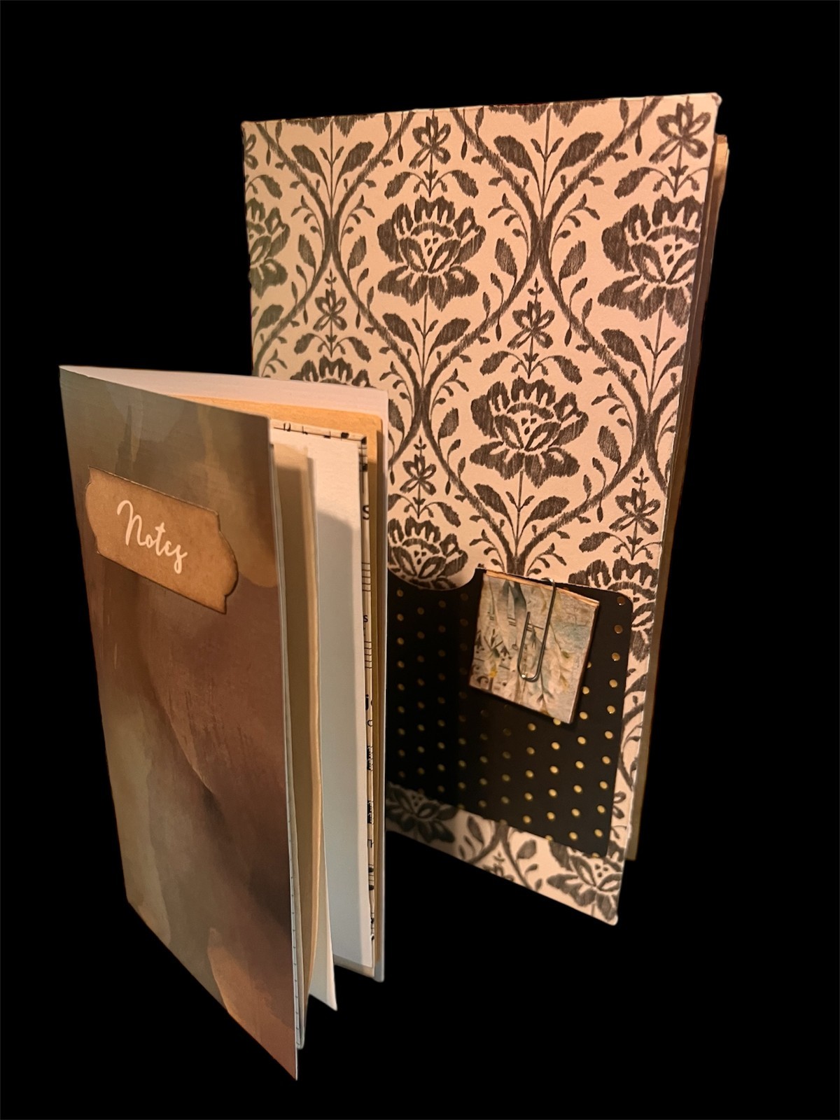 Junk Journal With Coffee Dyed Paper 8×6 Inches