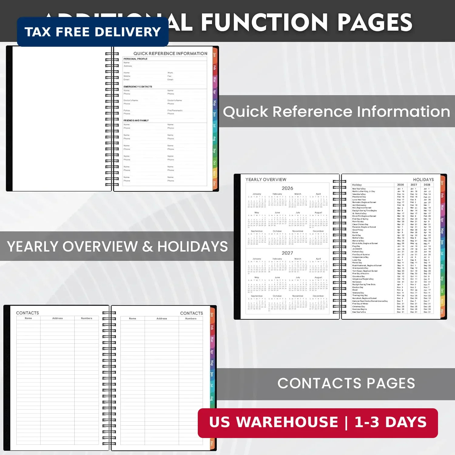 2026 Planner – 2026 Weekly Monthly Planner from Jan. 2026 – Dec. 2026, 2026 Cale