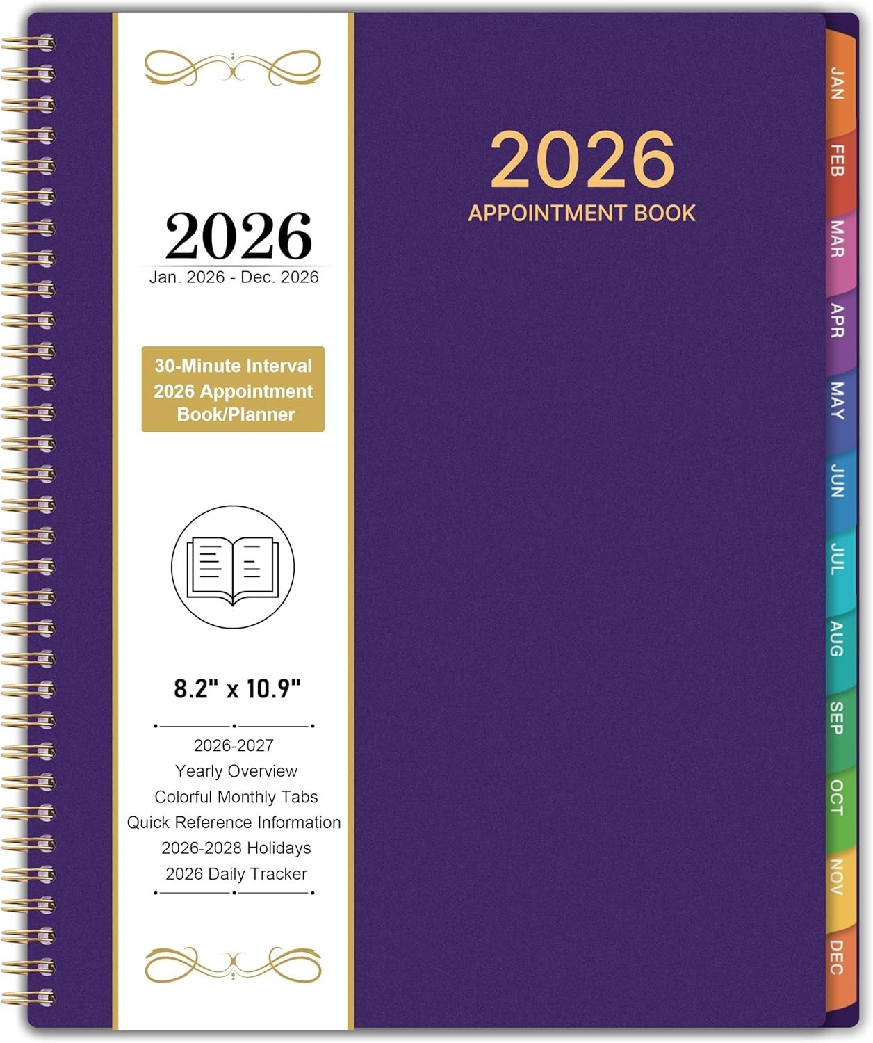 2026 Appointment Book/Planner – 8.2″ x 11″, Daily Planner 2026 from Jan. 2026…