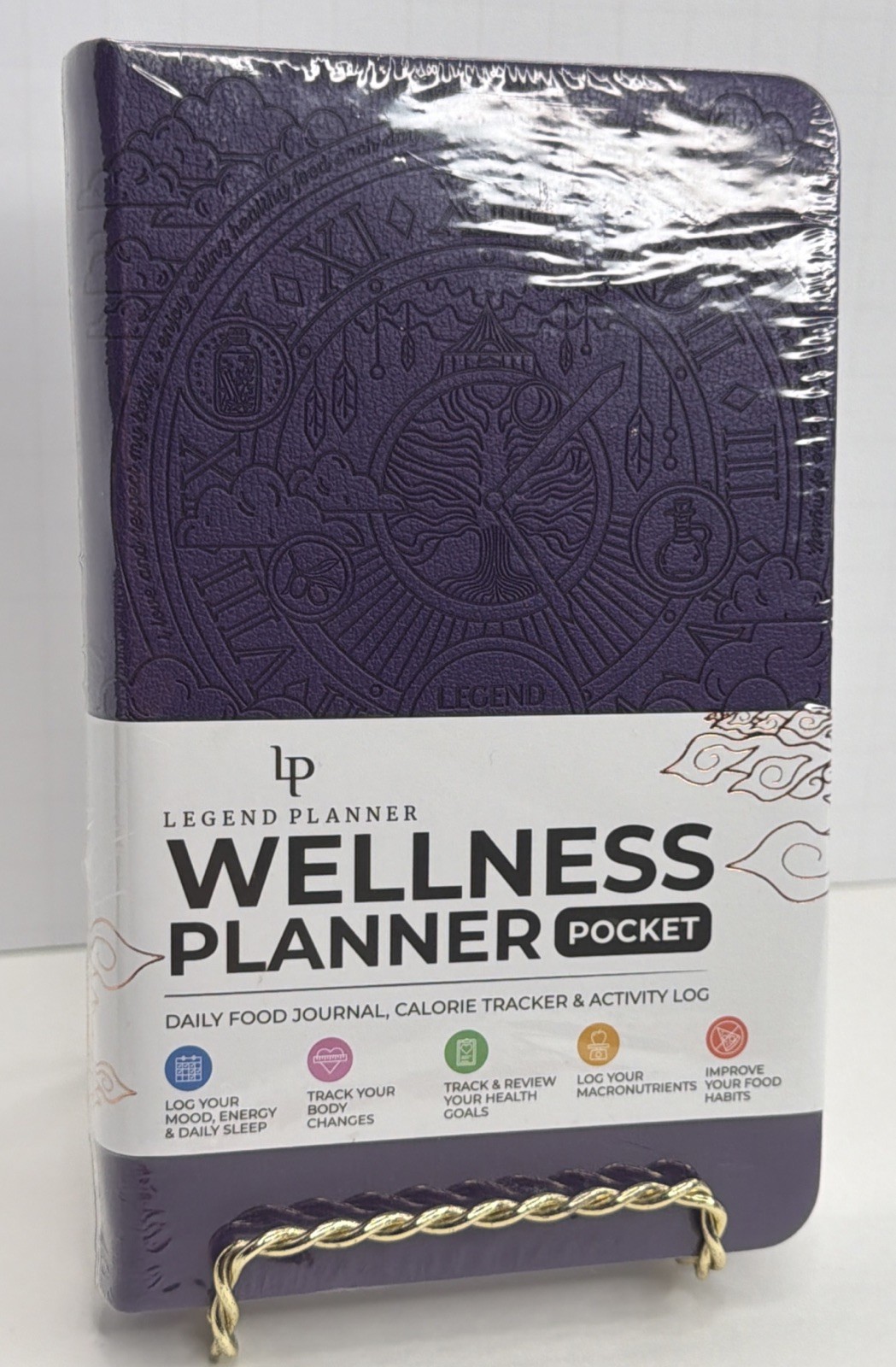 Legend Planner Wellness Planner Pocket Size 3.9×6.3″ Purple, Lifestyle NEW