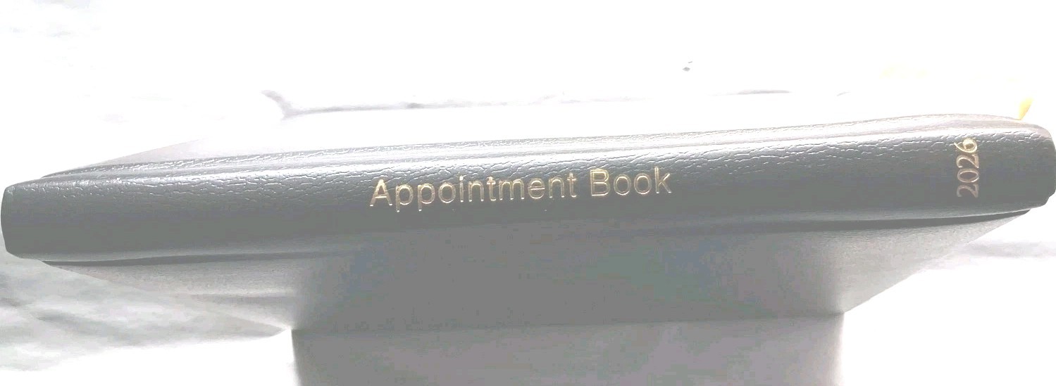 American Express Executive Appointment Book Black Leather 2026 New Open Box