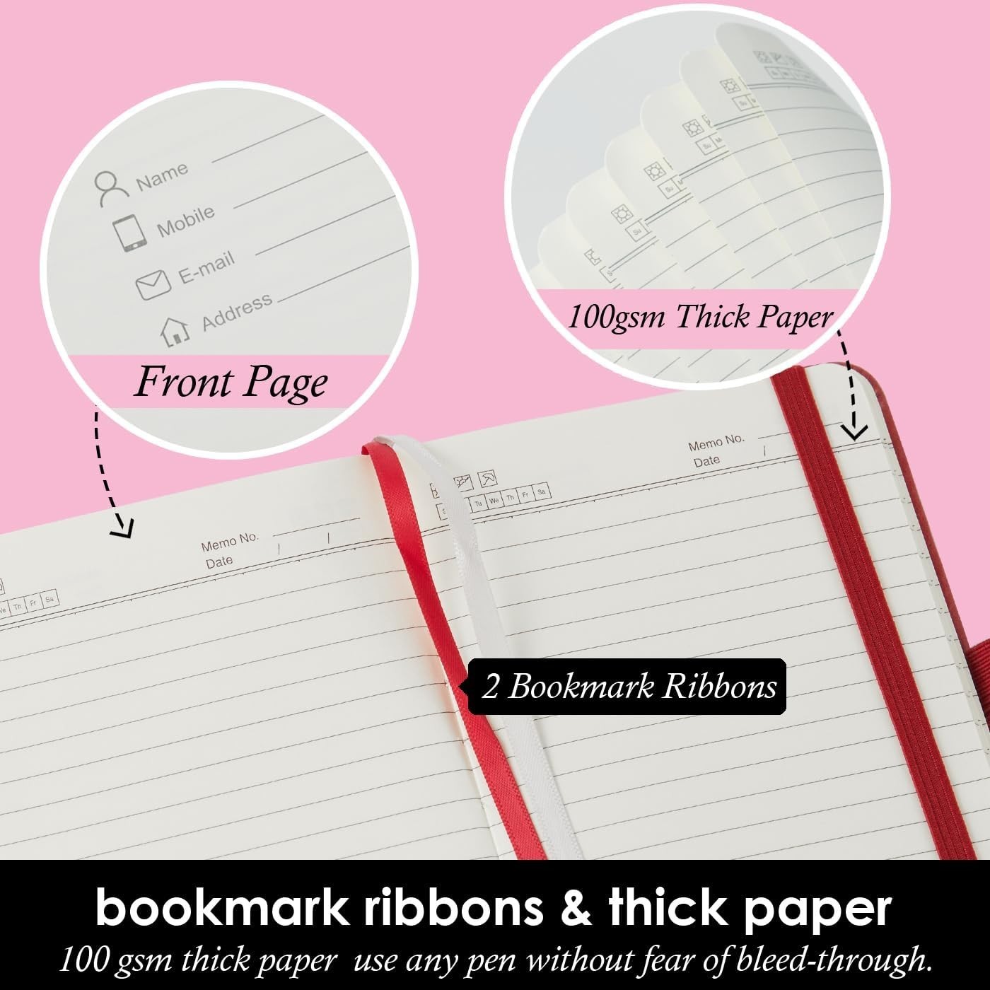 Small Notebook Journals, 3 Pack Mini Pocket Note pads for Men & Women Writing…