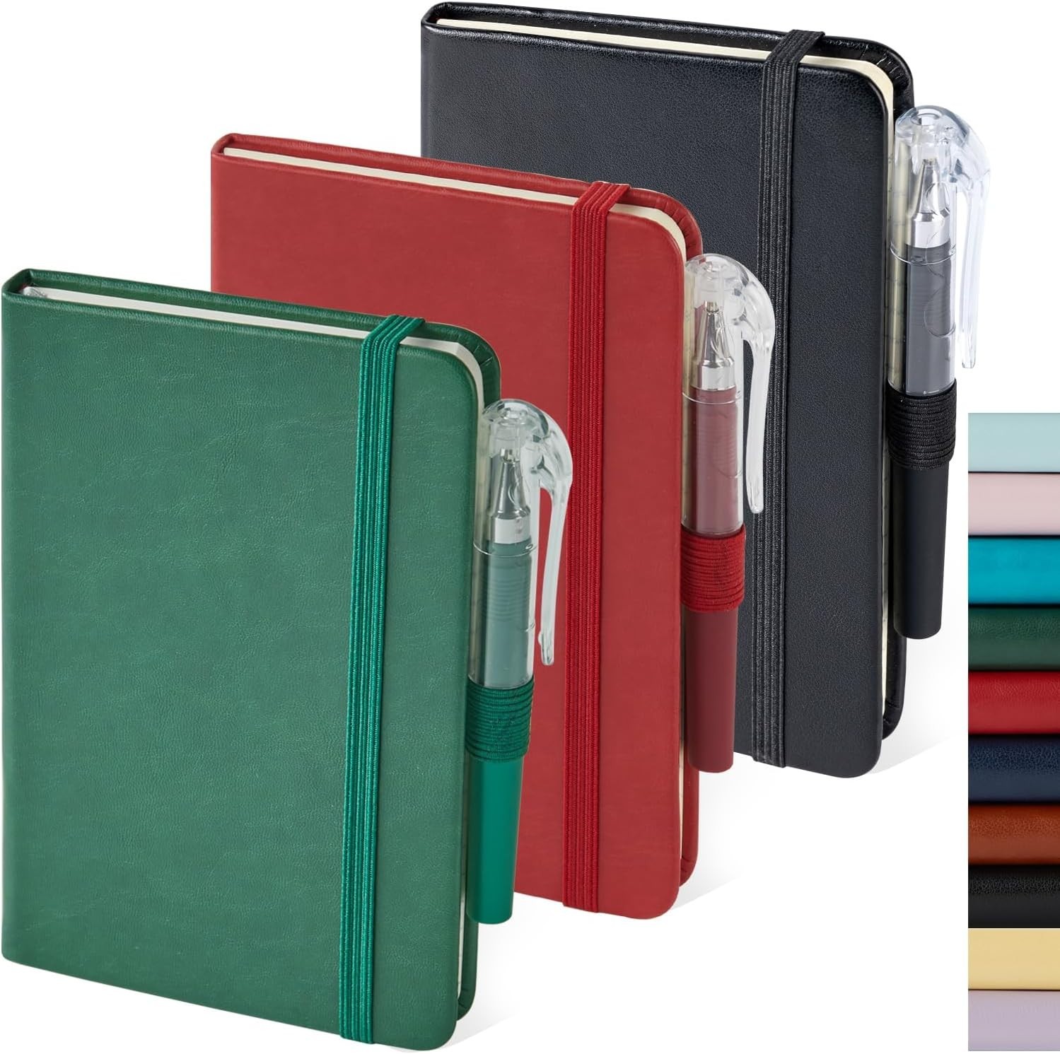 Small Notebook Journals, 3 Pack Mini Pocket Note pads for Men & Women Writing…