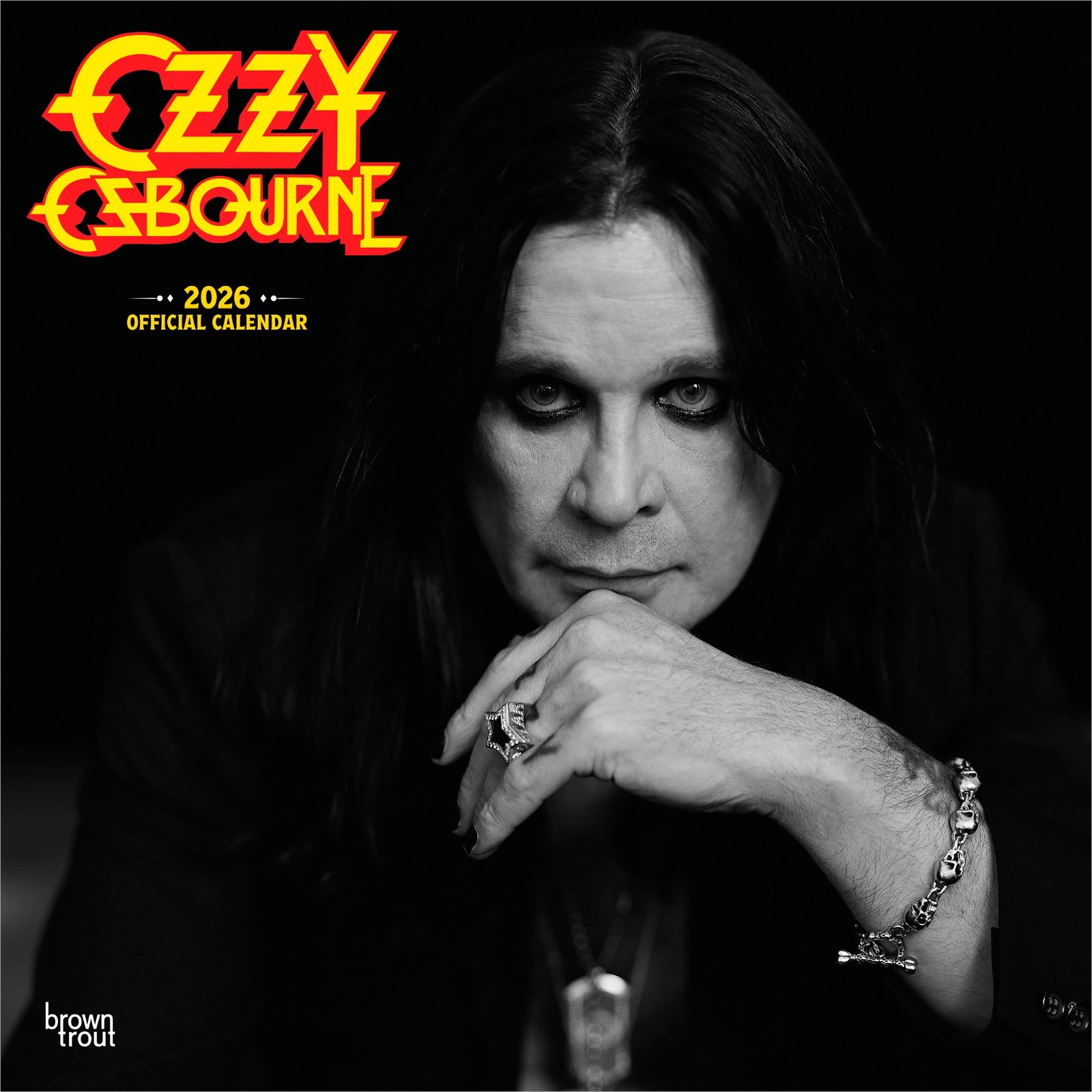Ozzy Osbourne OFFICIAL | 2026 12×24″ (Hanging) Monthly Square Wall Calendar