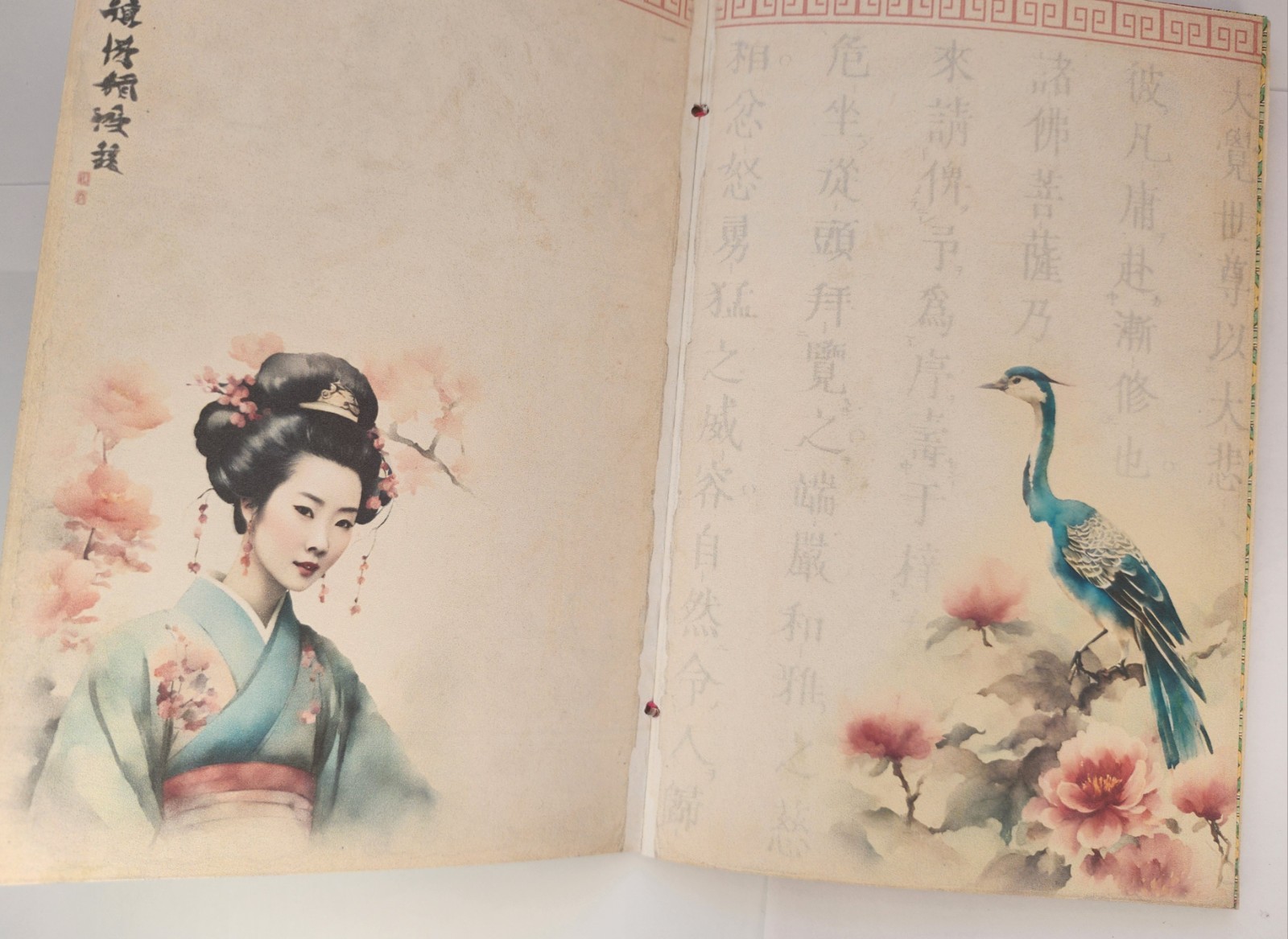 “ASIAN SPLENDOR” Oriental Japanese Style Junk Journal Vibrant Images 40pg 6″x9″