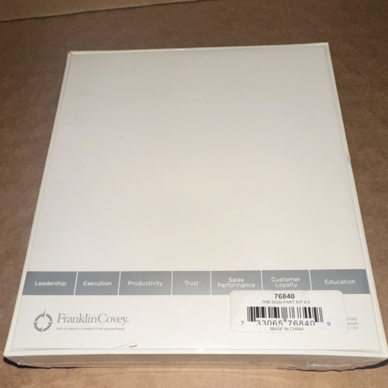 FranklinCovey 7HB Sign Pack Kit 4.0 Large Leather Binder 2026 Refill 76840