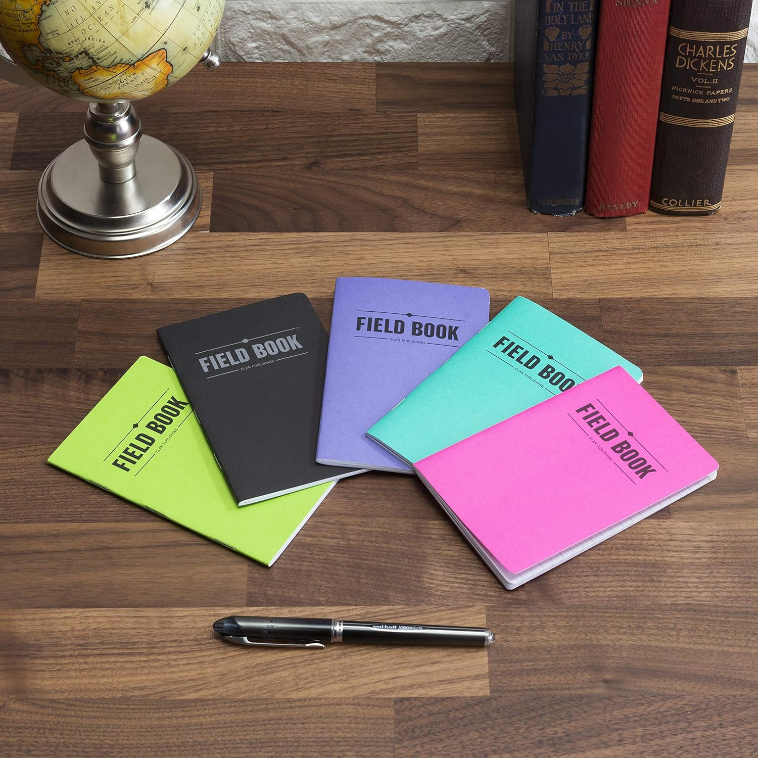 Field Notebook/Pocket Journal – 3.5″x5.5″ – Assorted Colors – Lined Memo Book –
