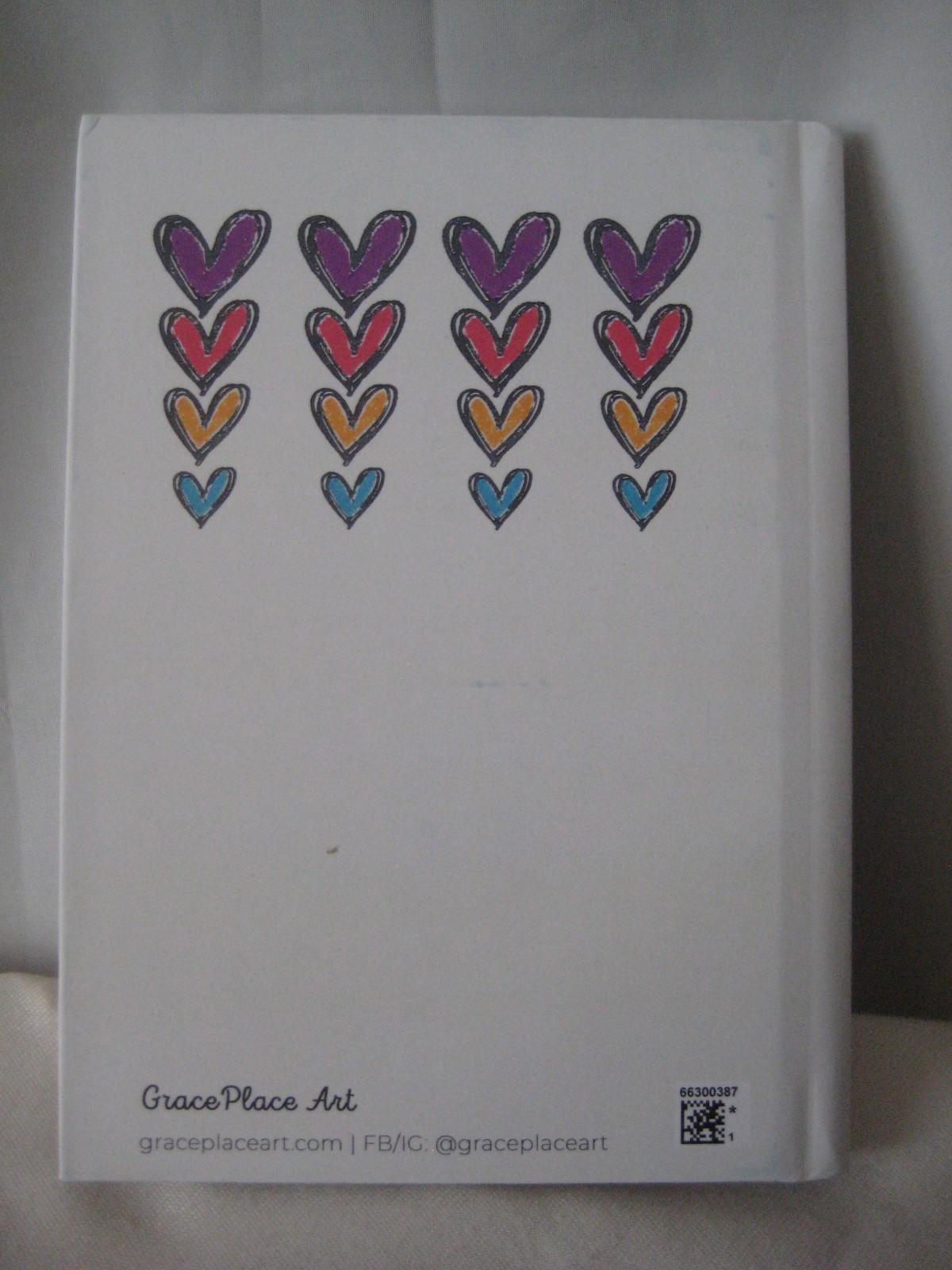 GracePlace Art “Treat Yourself” Notebook Journal 5.75” x 8” 75 double side page
