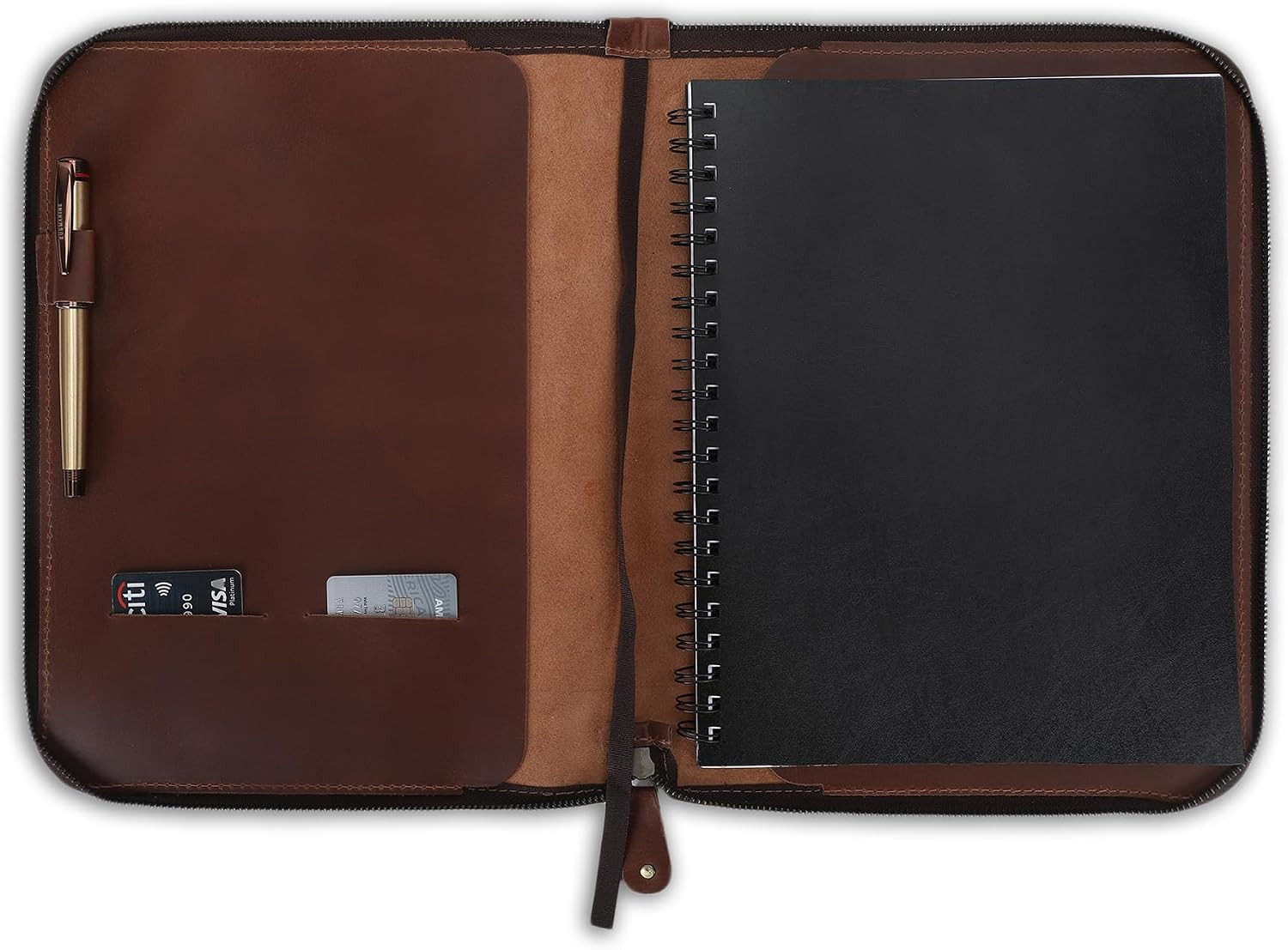 Heavy Duty Full Grain Leather Journal Cover (8.5 x 11 in.), Refillable Cahier XX