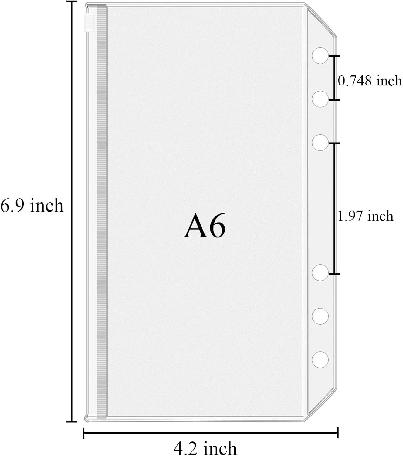 Versatile 12-Pack A6 Budget Cash Envelopes – Waterproof PVC Document Pouches