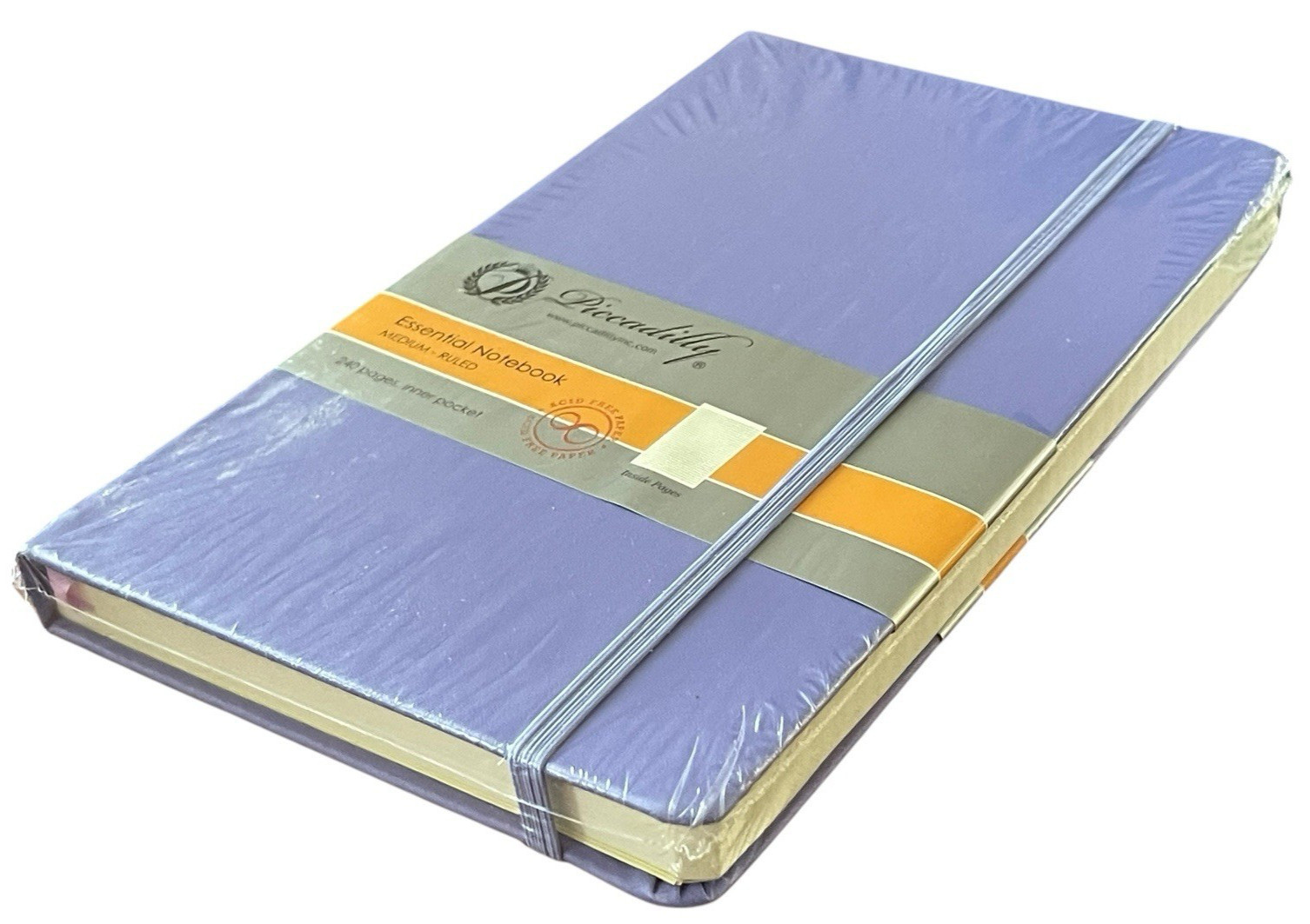 Purple Piccadilly Essential Notebook Medium Ruled 240 Pages Hardcover NEW SEALED