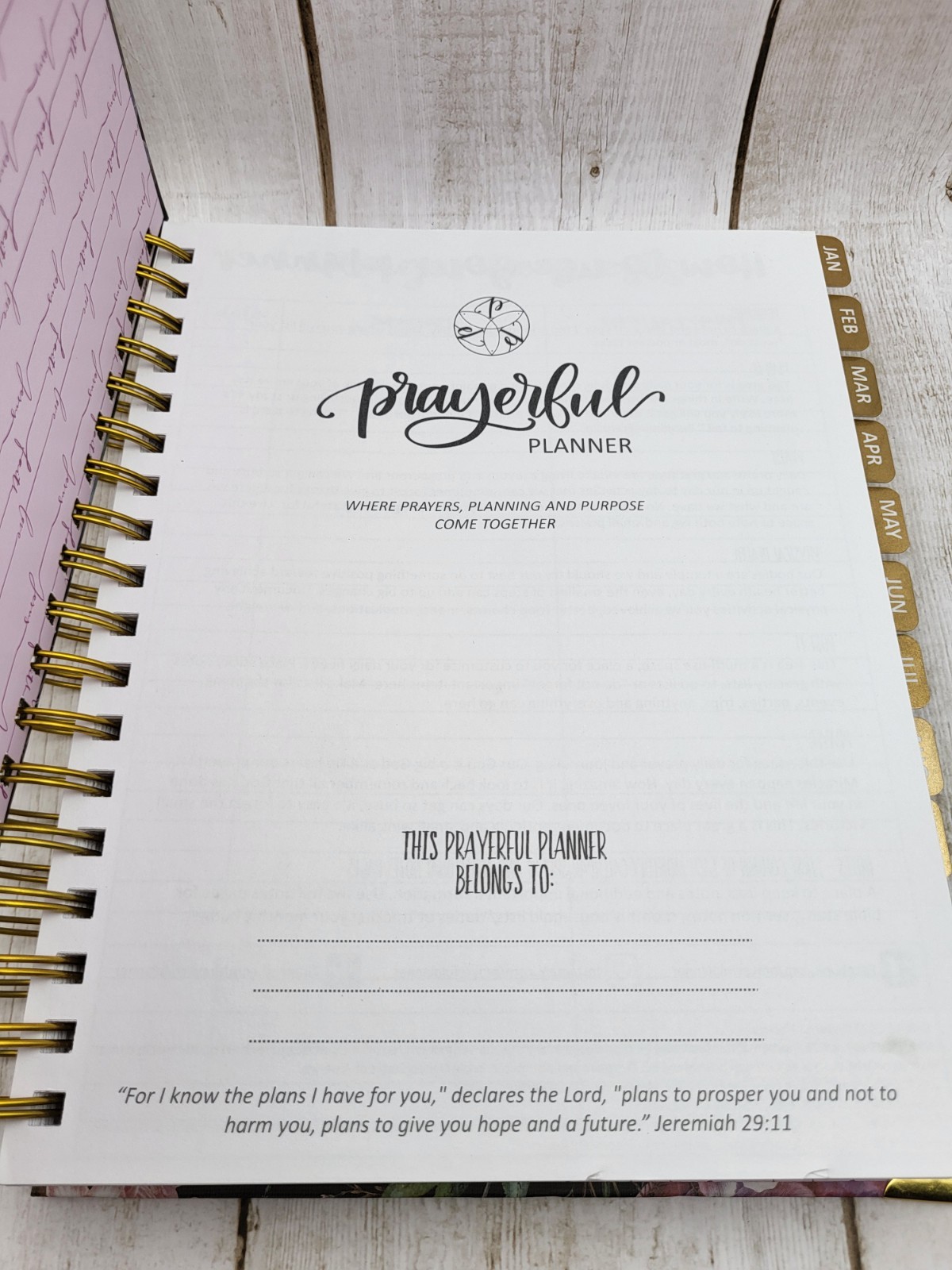 2026 Prayerful Planner Black Floral Hadrcover Undated Calendar Prayer List Book