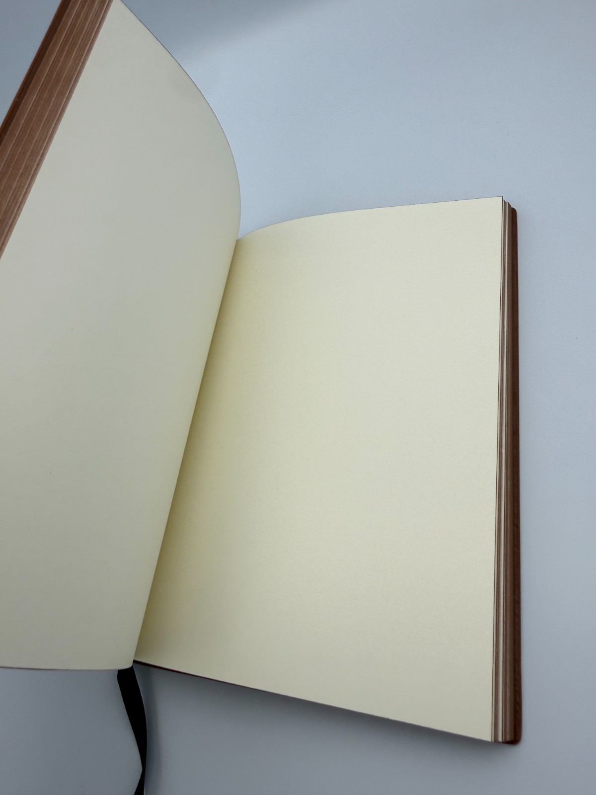 Lot of 4 Brown Faux Leather Journals Blank Cream Pages Unlined Notebooks Bulk