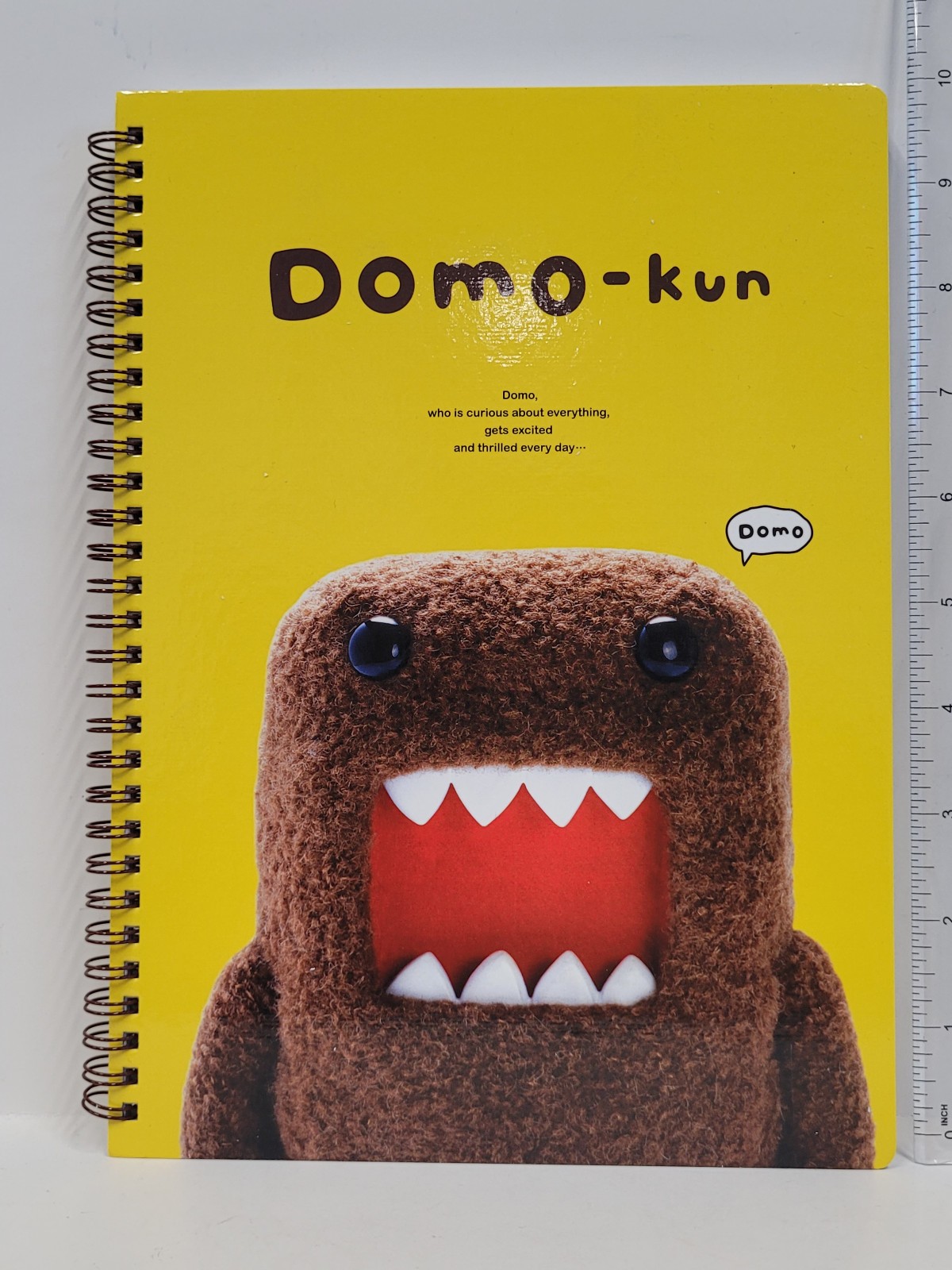 Notebook – Domo Kun DomoKun Hard-Cover Diary Journals Lined Book 10″ NEW YELLOW
