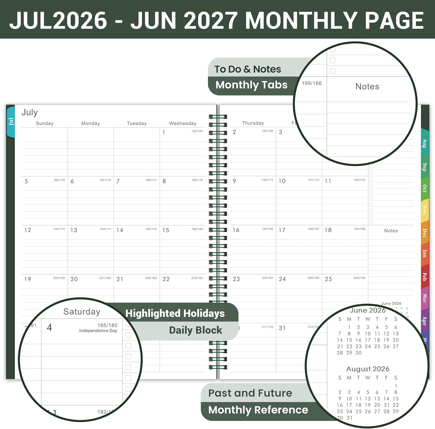 2026-2027 Planner – 2026-2027 Planner Weekly and Monthly, Jul. 2026 – Jun. 2027