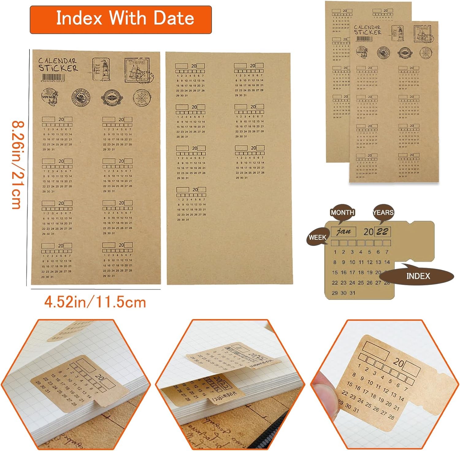 DY.2ten Refillable A5 Notebook Set, 3 Pack Lined Refill Paper