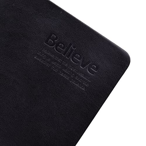 Thick Leather Writing Journal 720 Pages Lined Paper B6 Hardcover Black