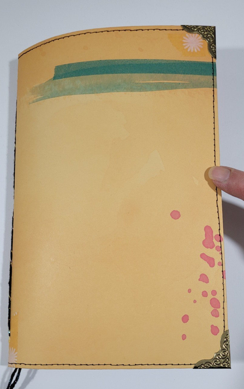Handmade Junk Journal ‘Rainbow Dyed’ ~orange cover