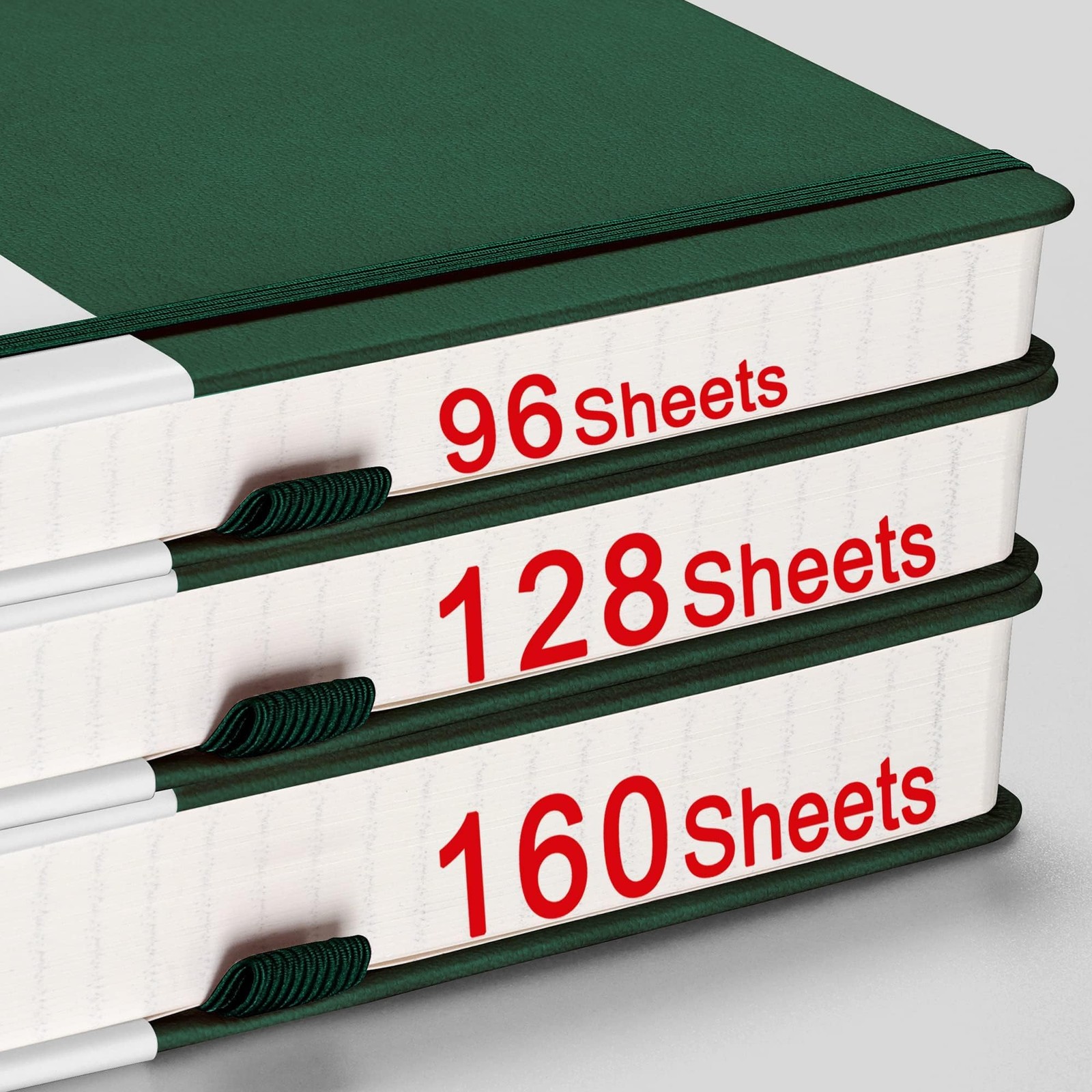 AHGXG Dotted Journal – 320 Numbered Pages Dot Grid Notebook A5-Dotted, Green